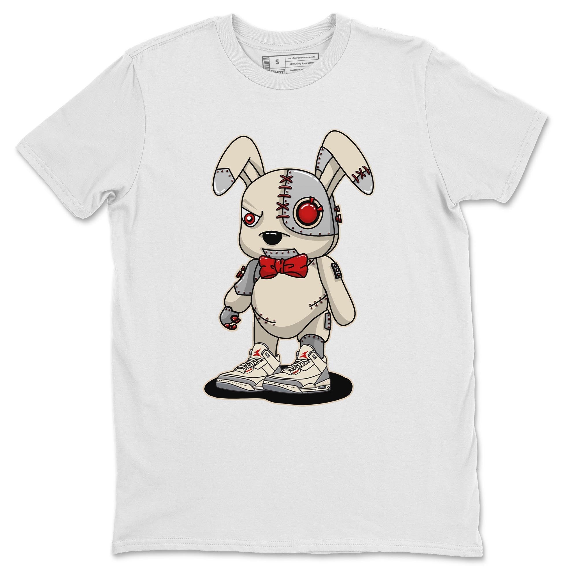 Jordan 3 Muslin Shirt To Match Jordans Cyborg Bunny Sneaker Tees Jordan 3 Muslin Drip Gear Zone Sneaker Matching Clothing Unisex Shirts