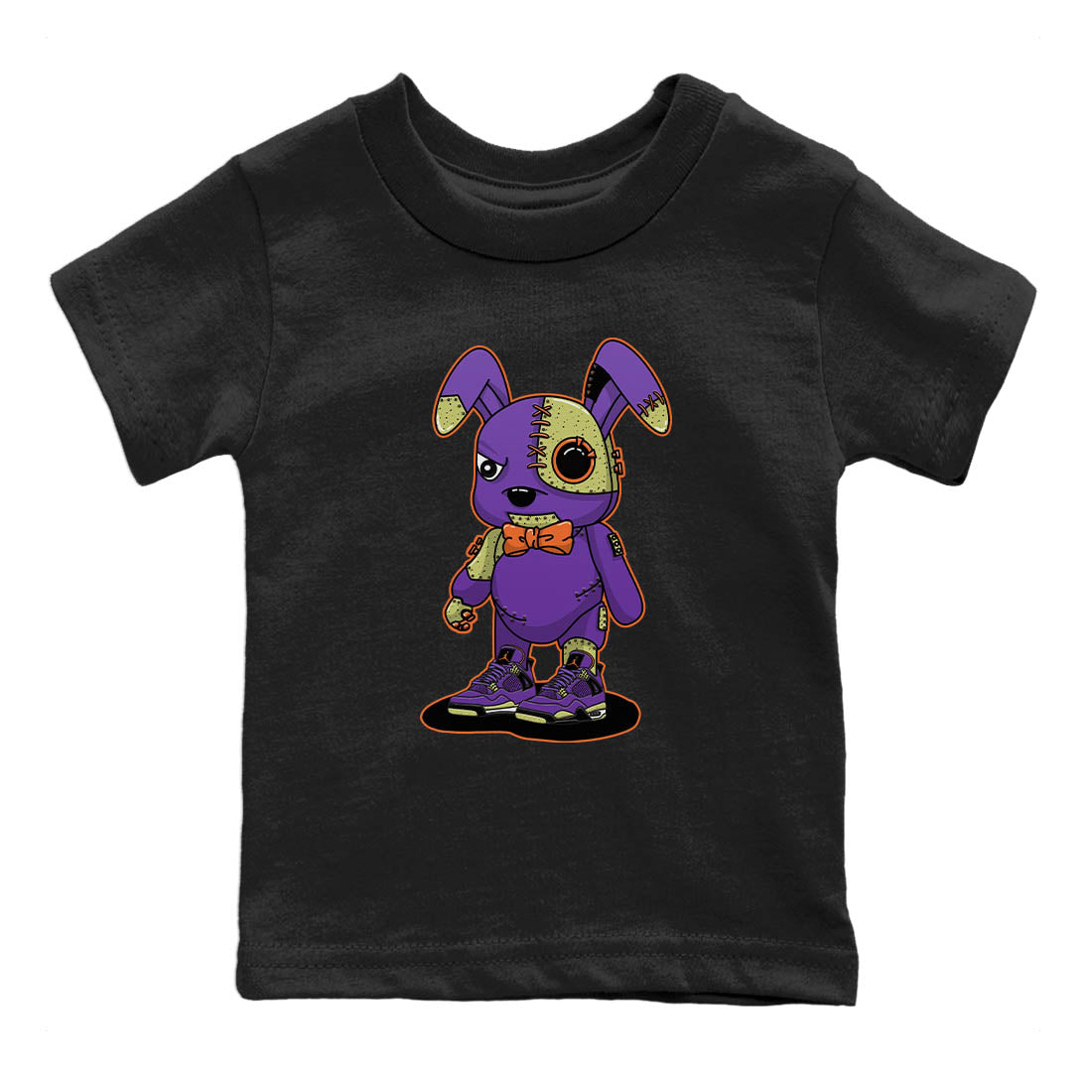 Jordan 4 Canyon Purple Sneaker Matching T-Shirt Cyborg Bunny Sneaker Tees Jordan 4 Canyon Purple Sneaker Release Tees Kids Shirts
