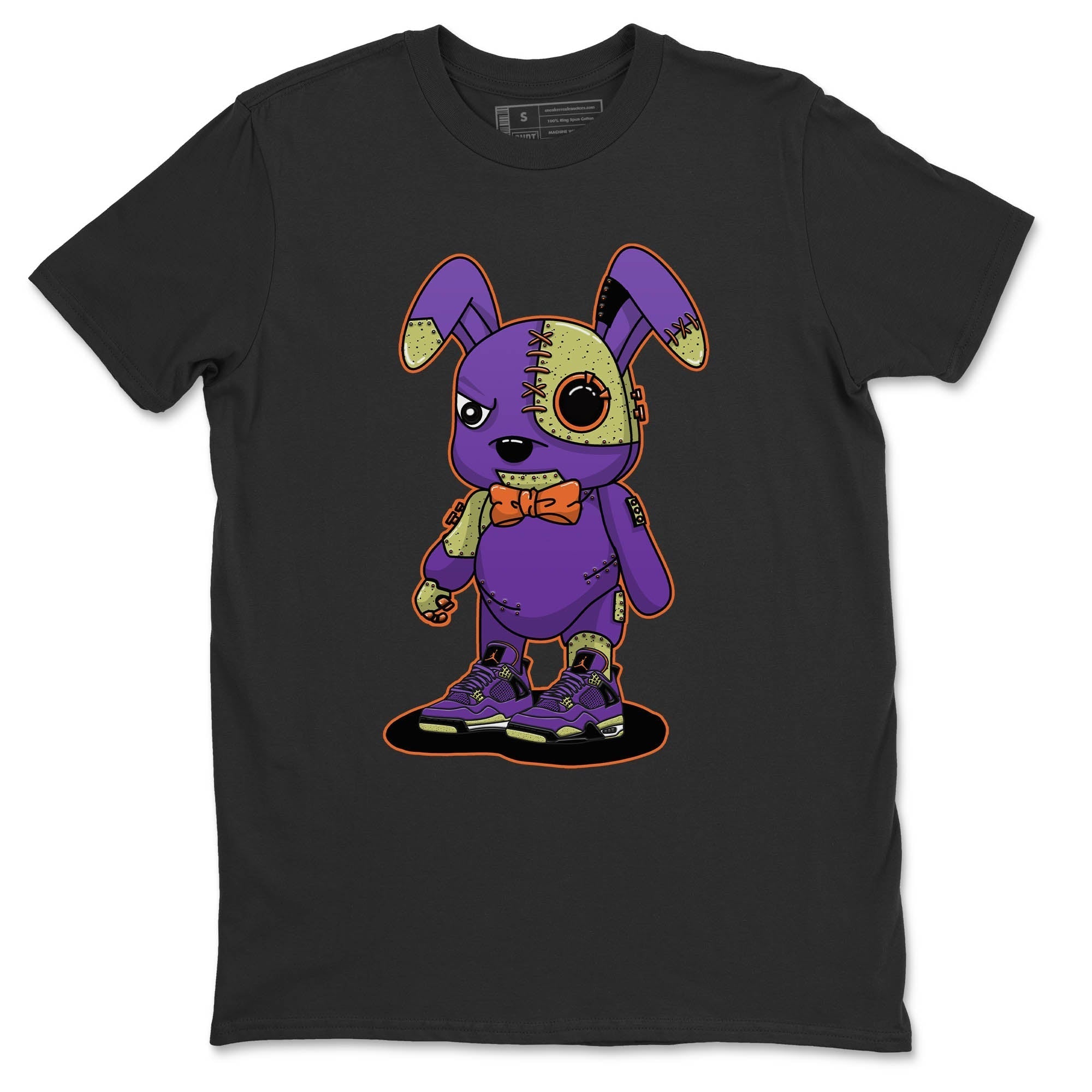 Jordan 4 Canyon Purple Sneaker Matching T-Shirt Cyborg Bunny Sneaker Tees Jordan 4 Canyon Purple Sneaker Release Tees Crew Neck Tees