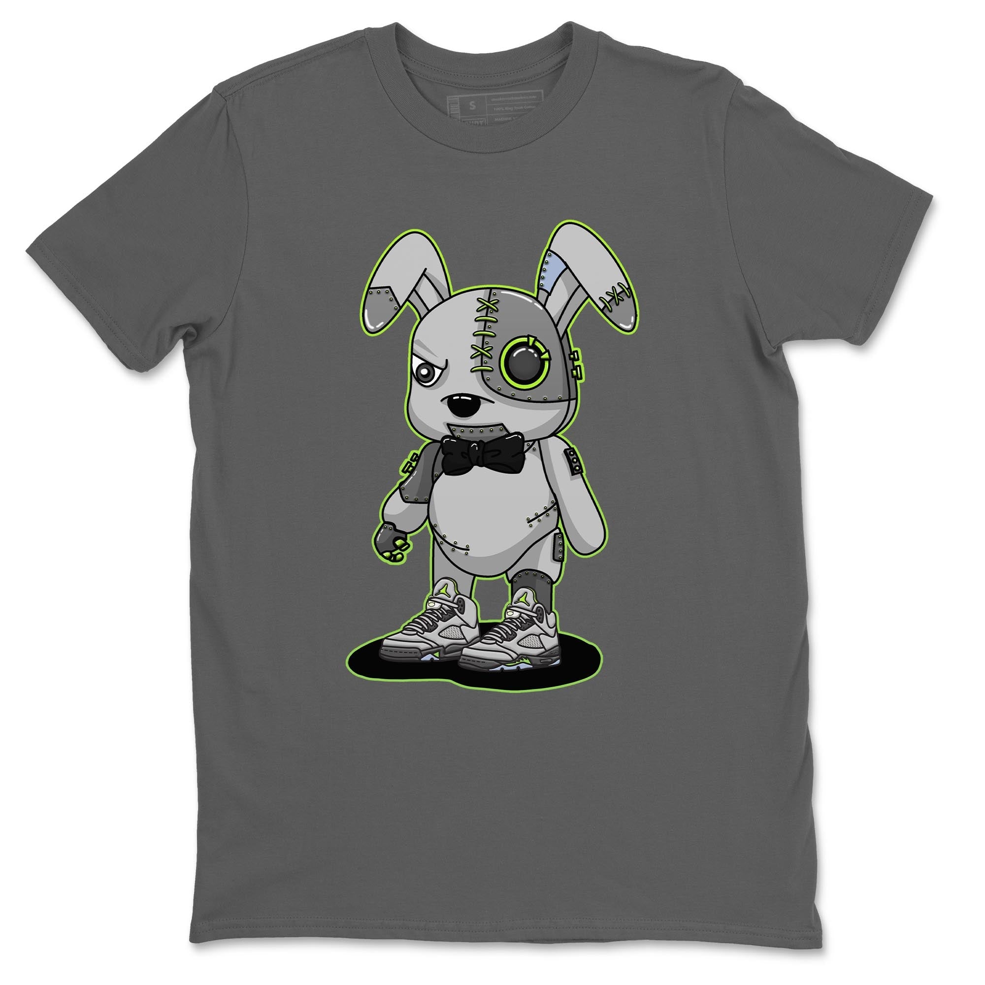Jordan 5 Green Bean Sneaker Matching T-Shirt Cyborg Bunny Sneaker Tees Jordan 5 Green Bean Sneaker Release Tees Crew Neck Tees