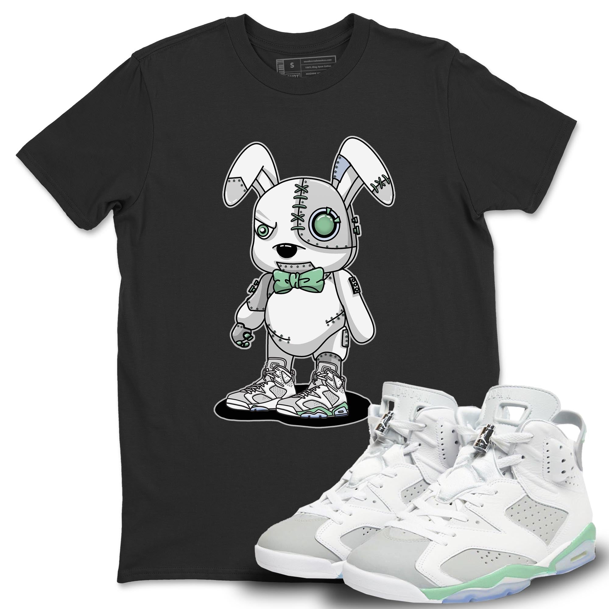 Jordan 6 Mint Foam Shirt To Match Jordans Cyborg Bunny Sneaker Tees Jordan 6 Mint Foam Drip Gear Zone Sneaker Matching Clothing Unisex Shirts