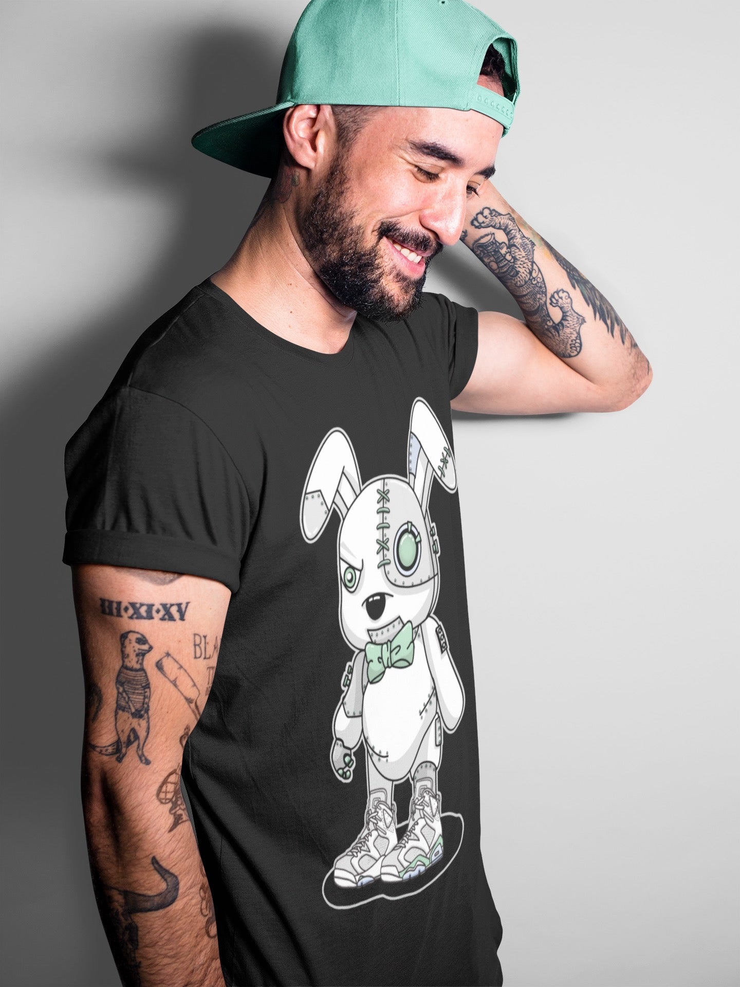 Jordan 6 Mint Foam Shirt To Match Jordans Cyborg Bunny Sneaker Tees Jordan 6 Mint Foam Drip Gear Zone Sneaker Matching Clothing Unisex Shirts