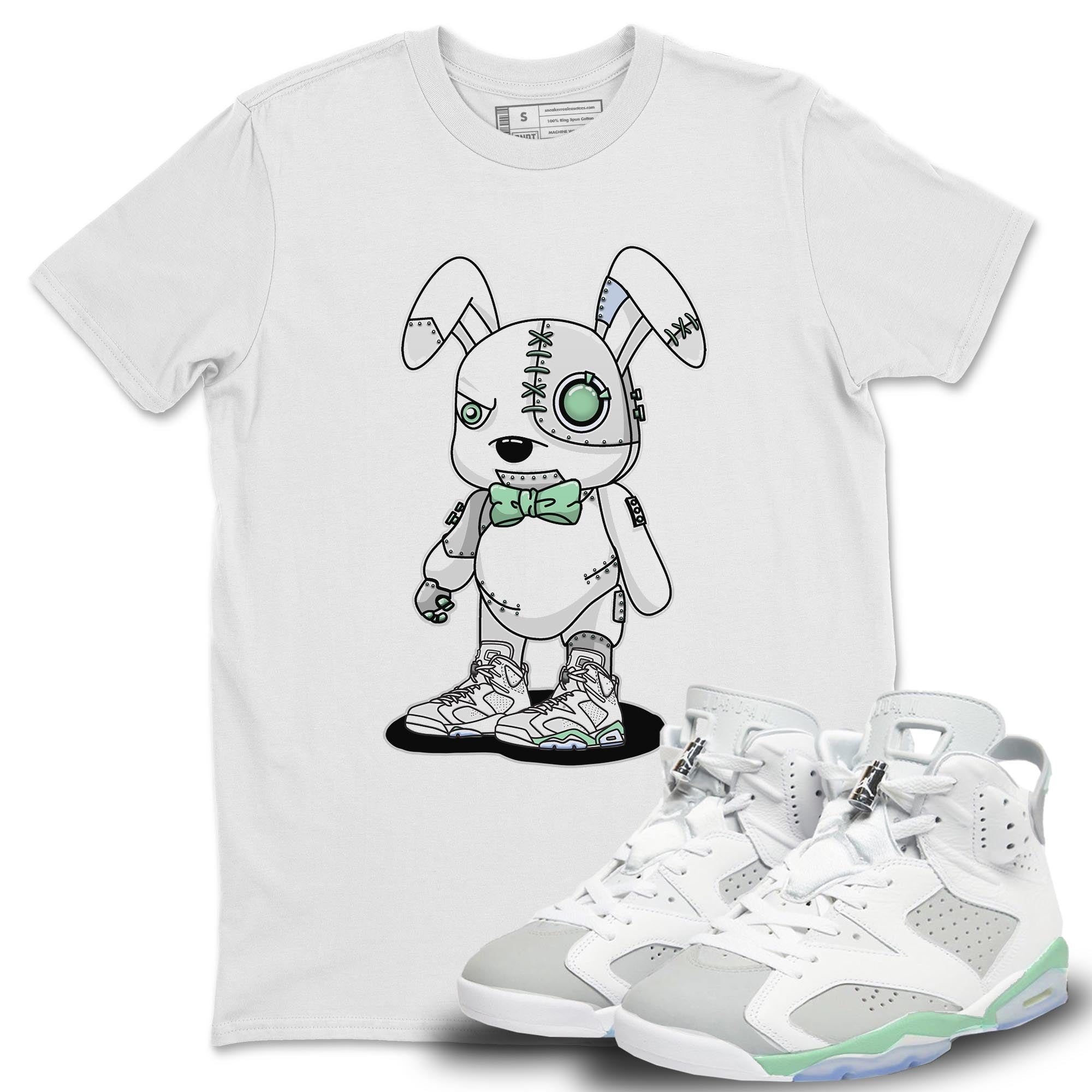 Jordan 6 Mint Foam Shirt To Match Jordans Cyborg Bunny Sneaker Tees Jordan 6 Mint Foam Drip Gear Zone Sneaker Matching Clothing Unisex Shirts