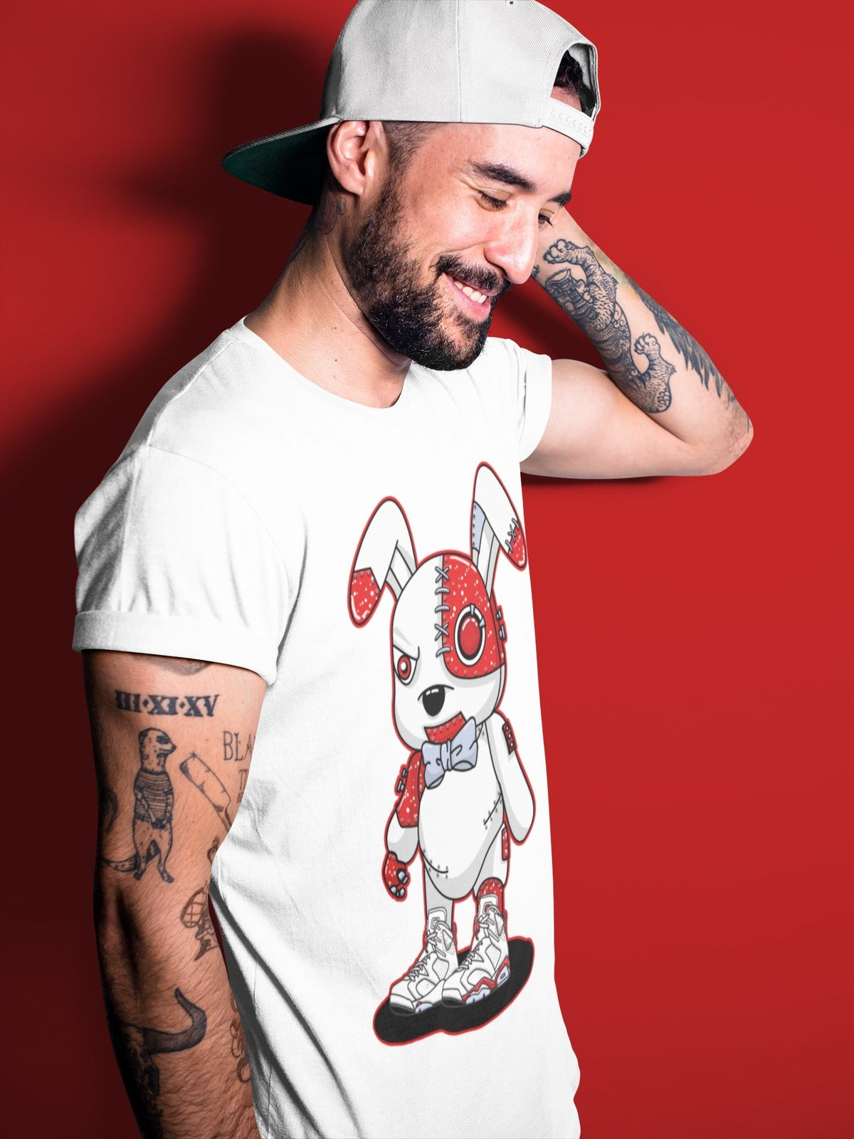 Jordan 6 Red Velvet Cookies Sneaker Matching T-Shirt Cyborg Bunny Sneaker Tees Jordan 6 Red Velvet Cookies Sneaker Release Tees Crew Neck Tees