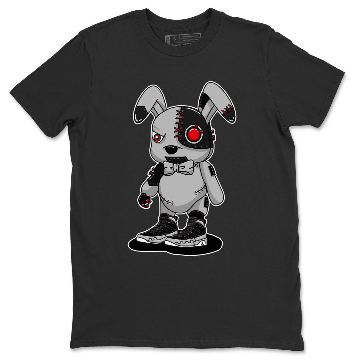 Jordan 9 Particle Grey Shirt To Match Jordans Cyborg Bunny Sneaker Tees Jordan 9 Particle Grey Drip Gear Zone Sneaker Matching Clothing Unisex Shirts