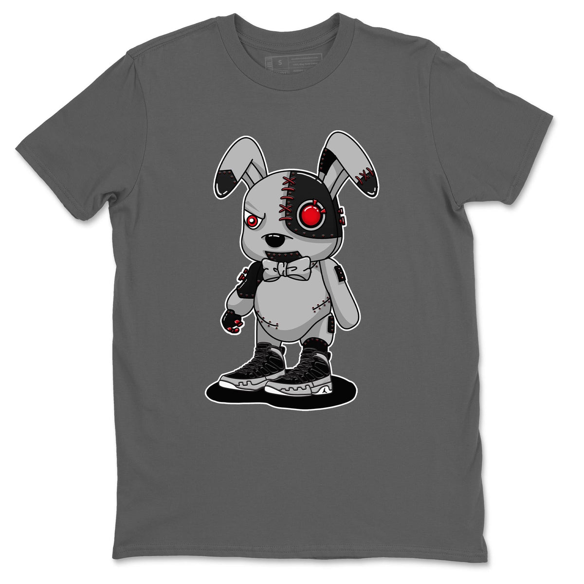 Jordan 9 Particle Grey Shirt To Match Jordans Cyborg Bunny Sneaker Tees Jordan 9 Particle Grey Drip Gear Zone Sneaker Matching Clothing Unisex Shirts