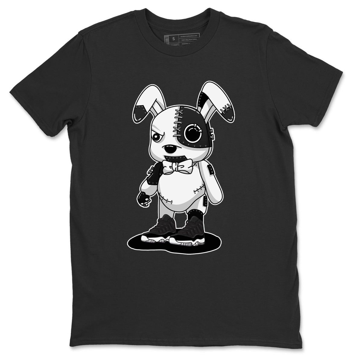 Jordan 11 72-10 Sneaker Matching T-Shirt Cyborg Bunny Sneaker Tees Jordan 11 72-10 Sneaker Release Tees Crew Neck Tees