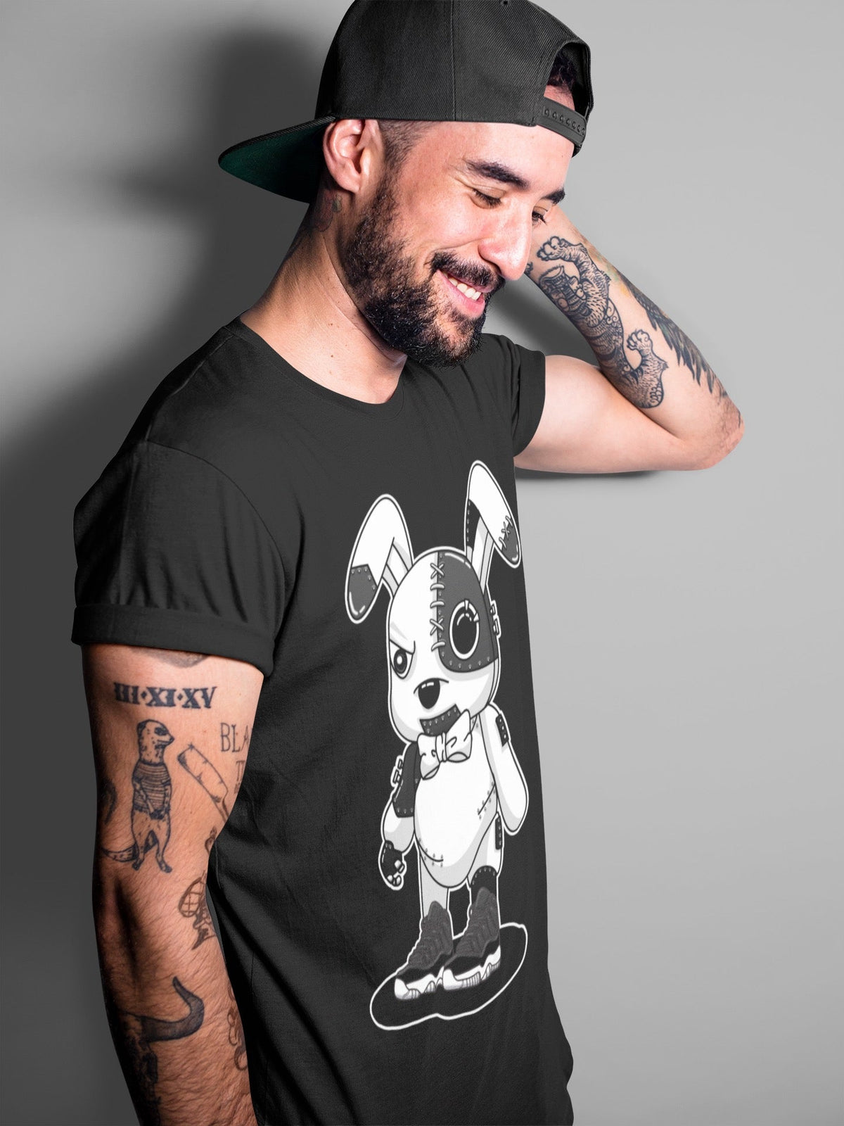 Jordan 11 72-10 Sneaker Matching T-Shirt Cyborg Bunny Sneaker Tees Jordan 11 72-10 Sneaker Release Tees Crew Neck Tees