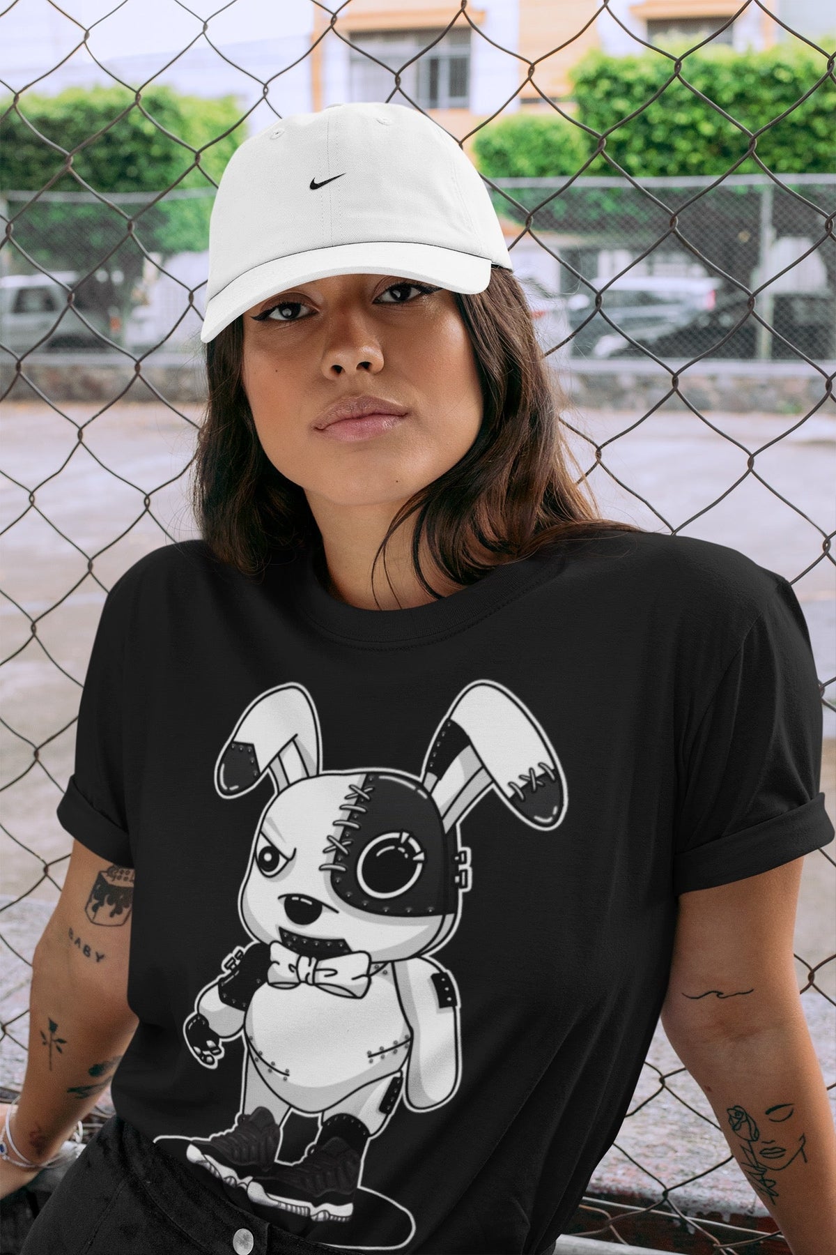 Jordan 11 72-10 Sneaker Matching T-Shirt Cyborg Bunny Sneaker Tees Jordan 11 72-10 Sneaker Release Tees Crew Neck Tees