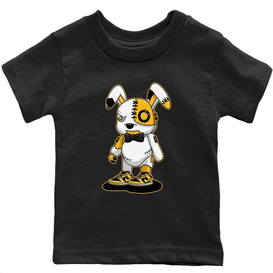 Dunk Championship Goldenrod Sneaker Match Tees Cyborg Bunny Sneaker Tees Dunk Championship Goldenrod Jordan to match sneaker T-Shirt Kids Shirts