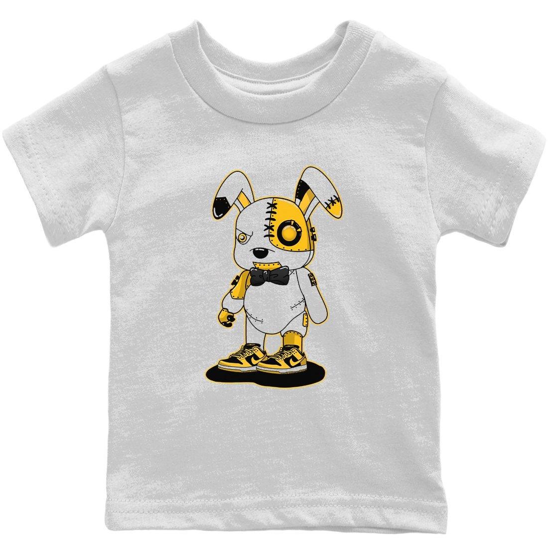 Dunk Championship Goldenrod Sneaker Match Tees Cyborg Bunny Sneaker Tees Dunk Championship Goldenrod Jordan to match sneaker T-Shirt Kids Shirts