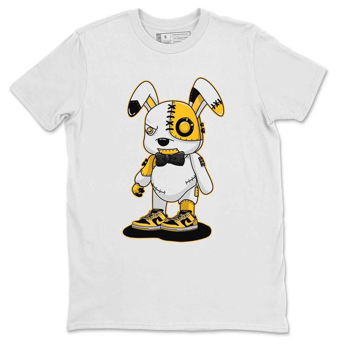 Dunk Championship Goldenrod Sneaker Match Tees Cyborg Bunny Sneaker Tees Dunk Championship Goldenrod Jordan to match sneaker T-Shirt Crew Neck Shirts