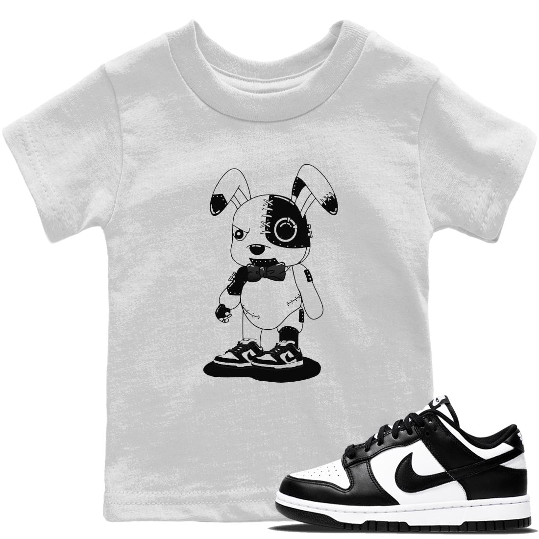 Dunk Panda Sneaker Match Tees Cyborg bunny Sneaker Tees Dunk Panda Jordan to match sneaker T-Shirt Kids Shirts
