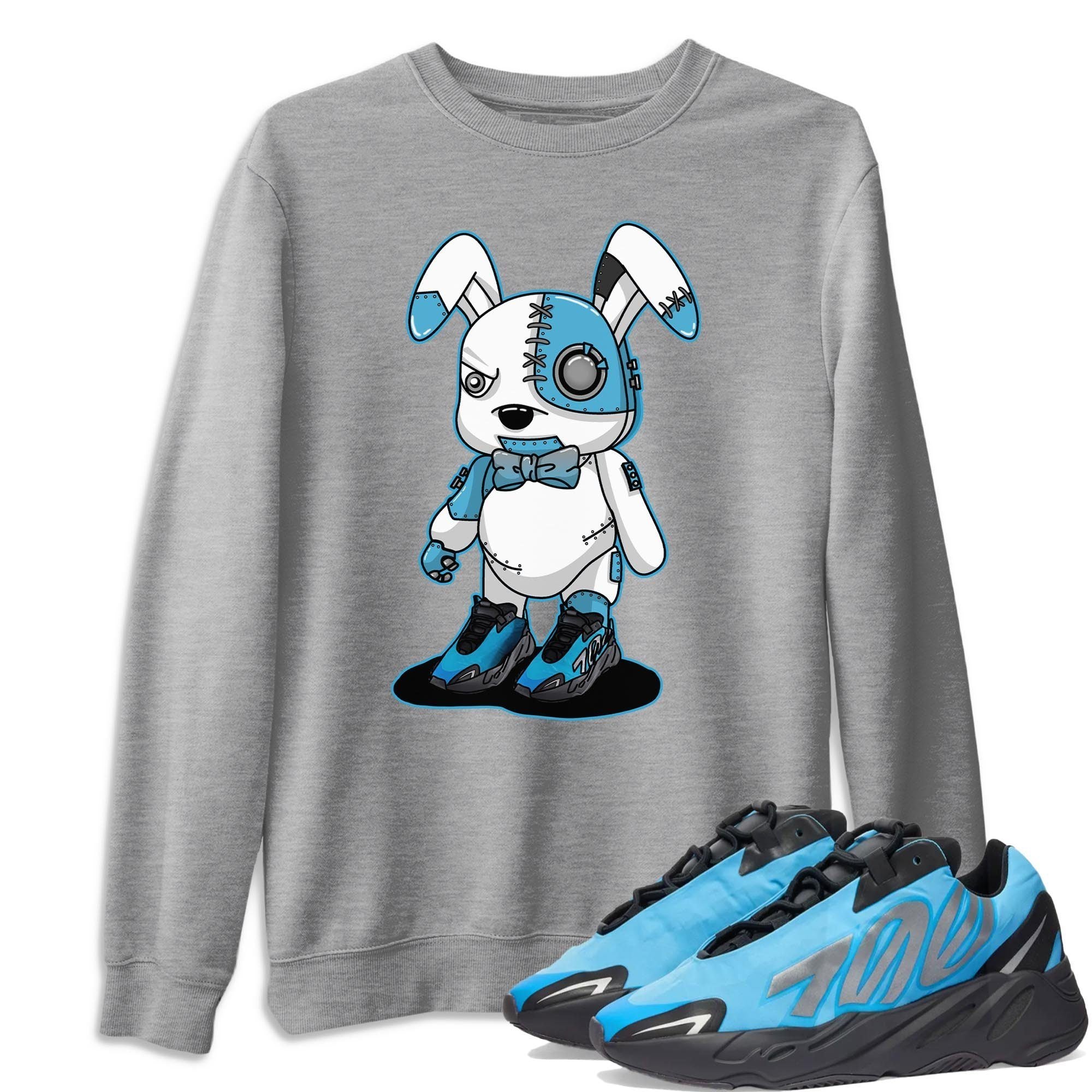 Yeezy 700 Bright Cyan Shirt To Match Jordans Cyborg Bunny Sneaker Tees Yeezy 700 Bright Cyan Drip Gear Zone Sneaker Matching Clothing Unisex Shirts