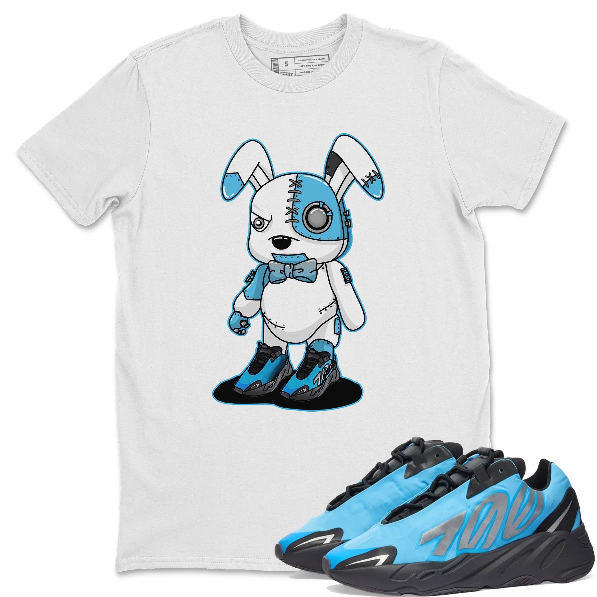 Yeezy 700 Bright Cyan Shirt To Match Jordans Cyborg Bunny Sneaker Tees Yeezy 700 Bright Cyan Drip Gear Zone Sneaker Matching Clothing Unisex Shirts