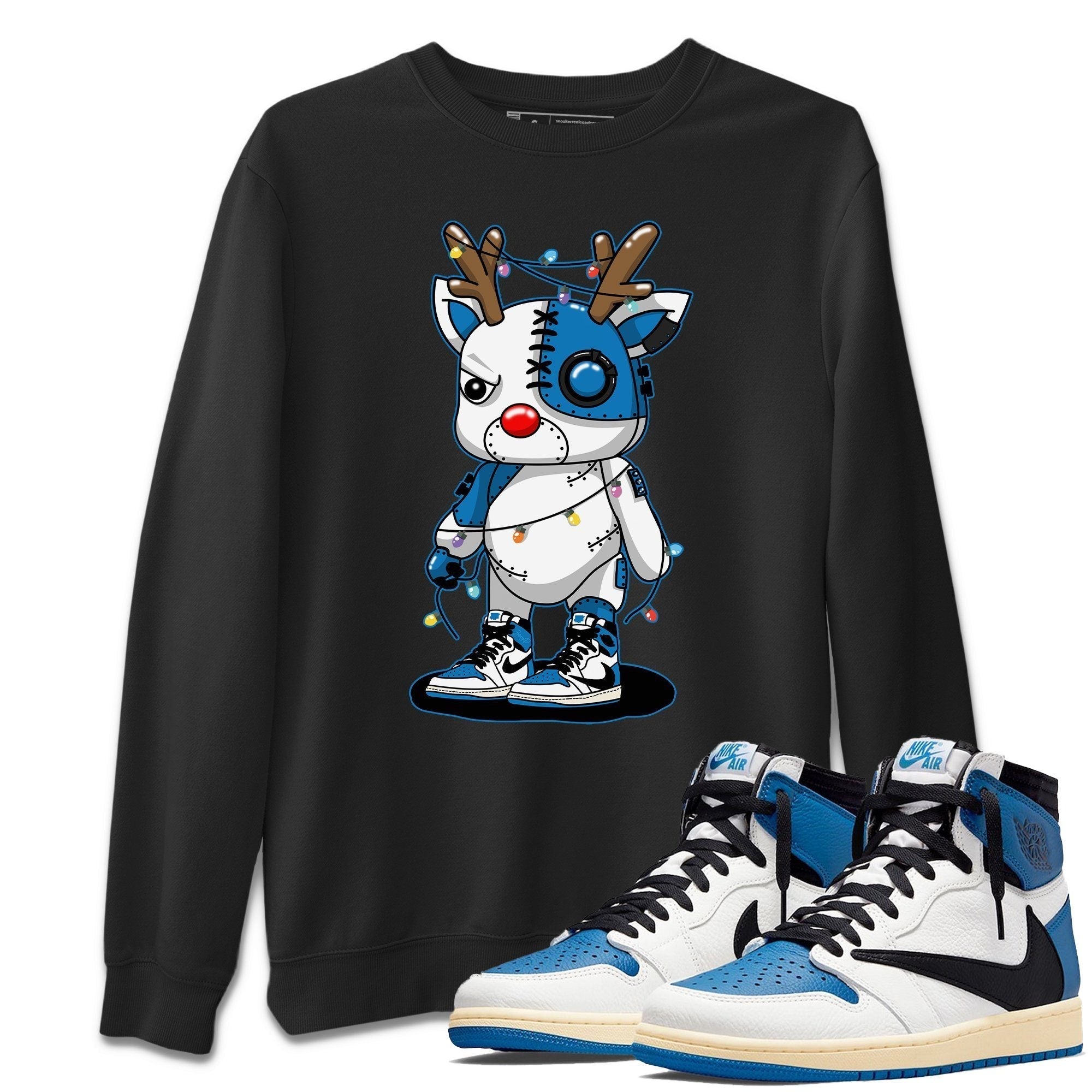 Jordan 1 Travis Scott Shirt To Match Jordans Cyborg Reindeer Sneaker Tees Jordan 1 Travis Scott Drip Gear Zone Sneaker Matching Clothing Unisex Shirts