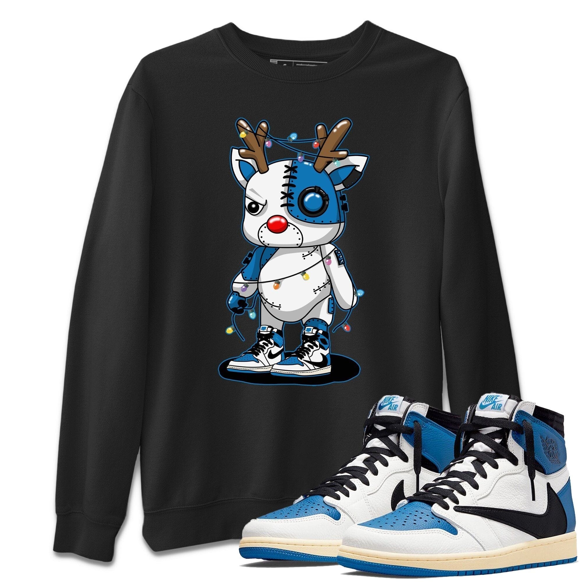 Jordan 1 Travis Scott Shirt To Match Jordans Cyborg Reindeer Sneaker Tees Jordan 1 Travis Scott Drip Gear Zone Sneaker Matching Clothing Unisex Shirts