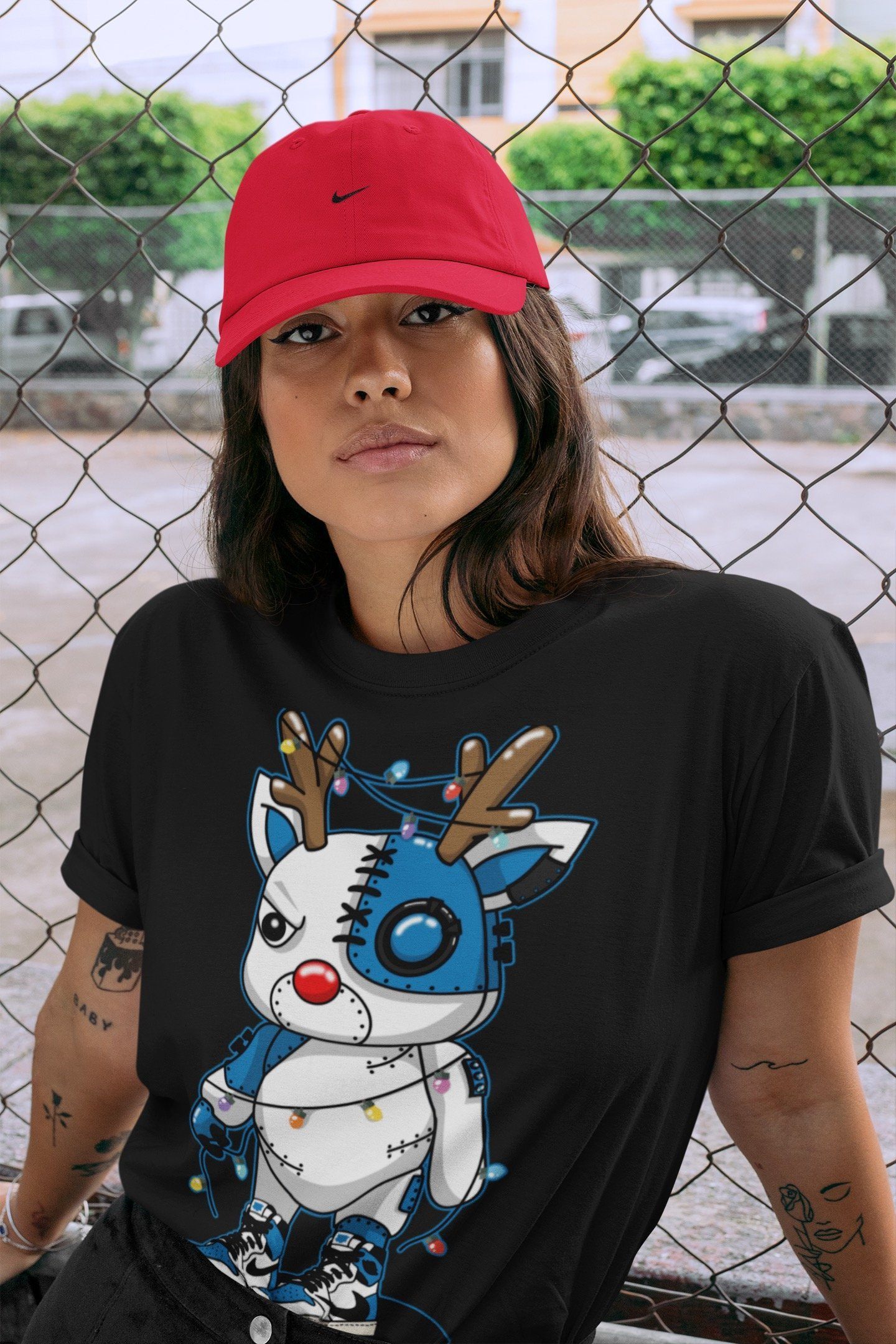 Jordan 1 Travis Scott Shirt To Match Jordans Cyborg Reindeer Sneaker Tees Jordan 1 Travis Scott Drip Gear Zone Sneaker Matching Clothing Unisex Shirts