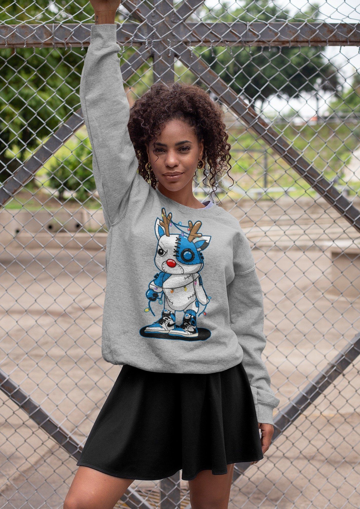 Jordan 1 Travis Scott Shirt To Match Jordans Cyborg Reindeer Sneaker Tees Jordan 1 Travis Scott Drip Gear Zone Sneaker Matching Clothing Unisex Shirts