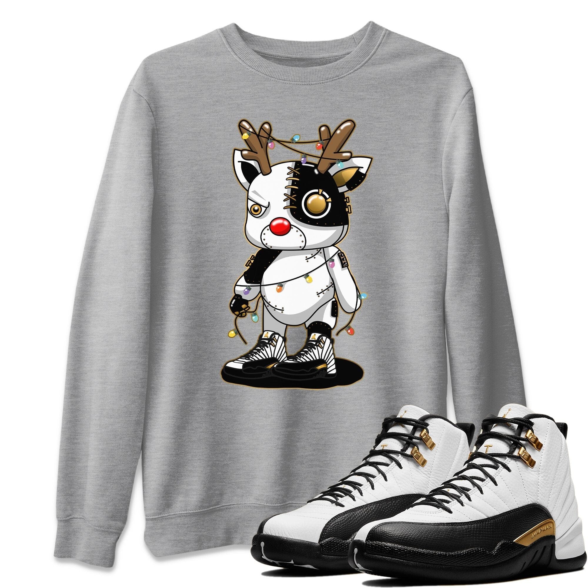 Jordan 12 Royalty Shirt To Match Jordans Cyborg Reindeer Sneaker Tees Jordan 12 Royalty Drip Gear Zone Sneaker Matching Clothing Unisex Shirts