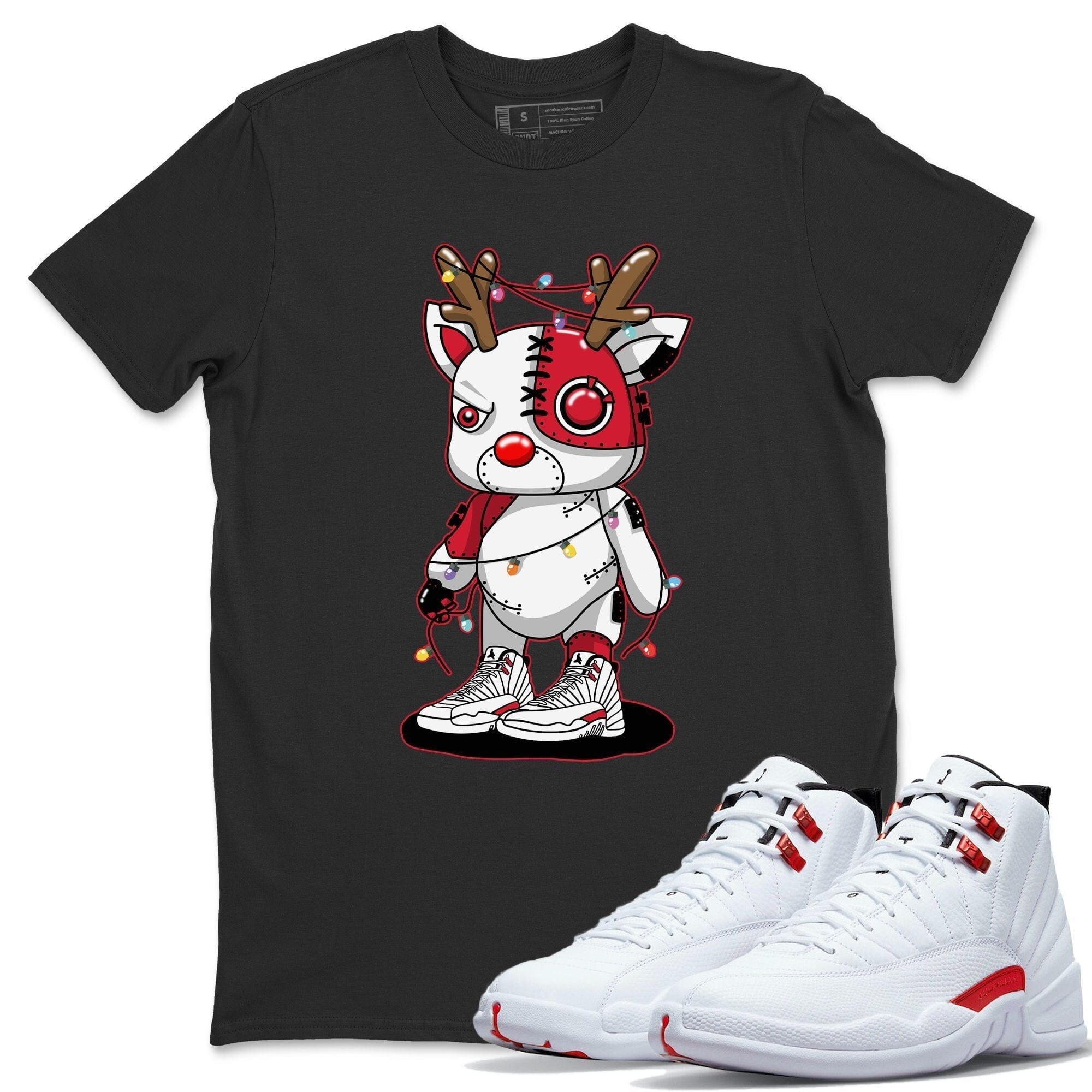 Jordan 12 Twist Shirt To Match Jordans Cyborg Reindeer Sneaker Tees Jordan 12 Twist Drip Gear Zone Sneaker Matching Clothing Unisex Shirts