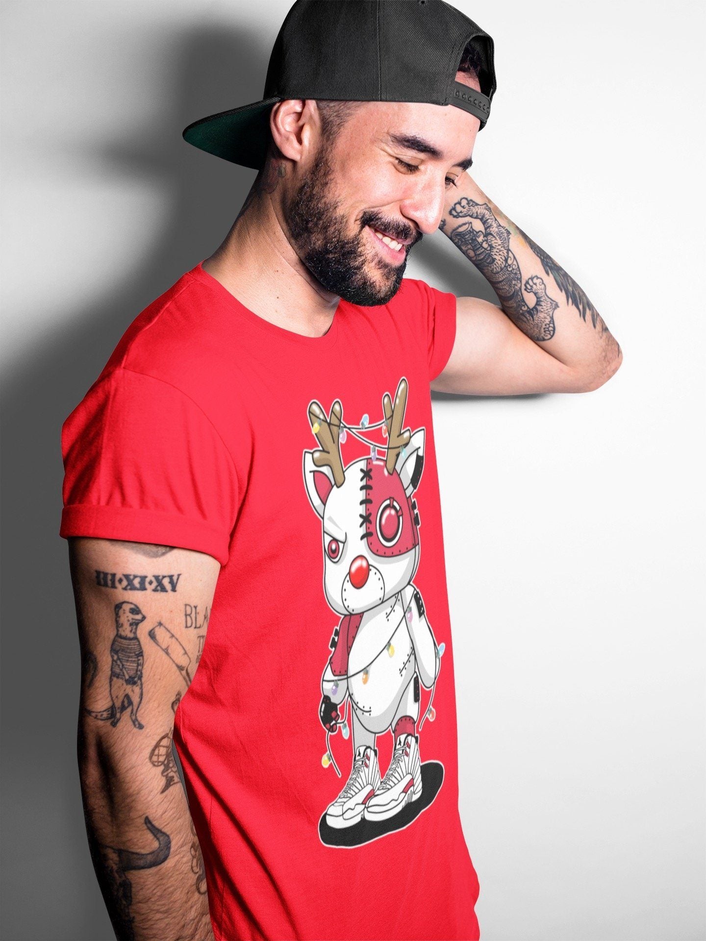 Jordan 12 Twist Shirt To Match Jordans Cyborg Reindeer Sneaker Tees Jordan 12 Twist Drip Gear Zone Sneaker Matching Clothing Unisex Shirts