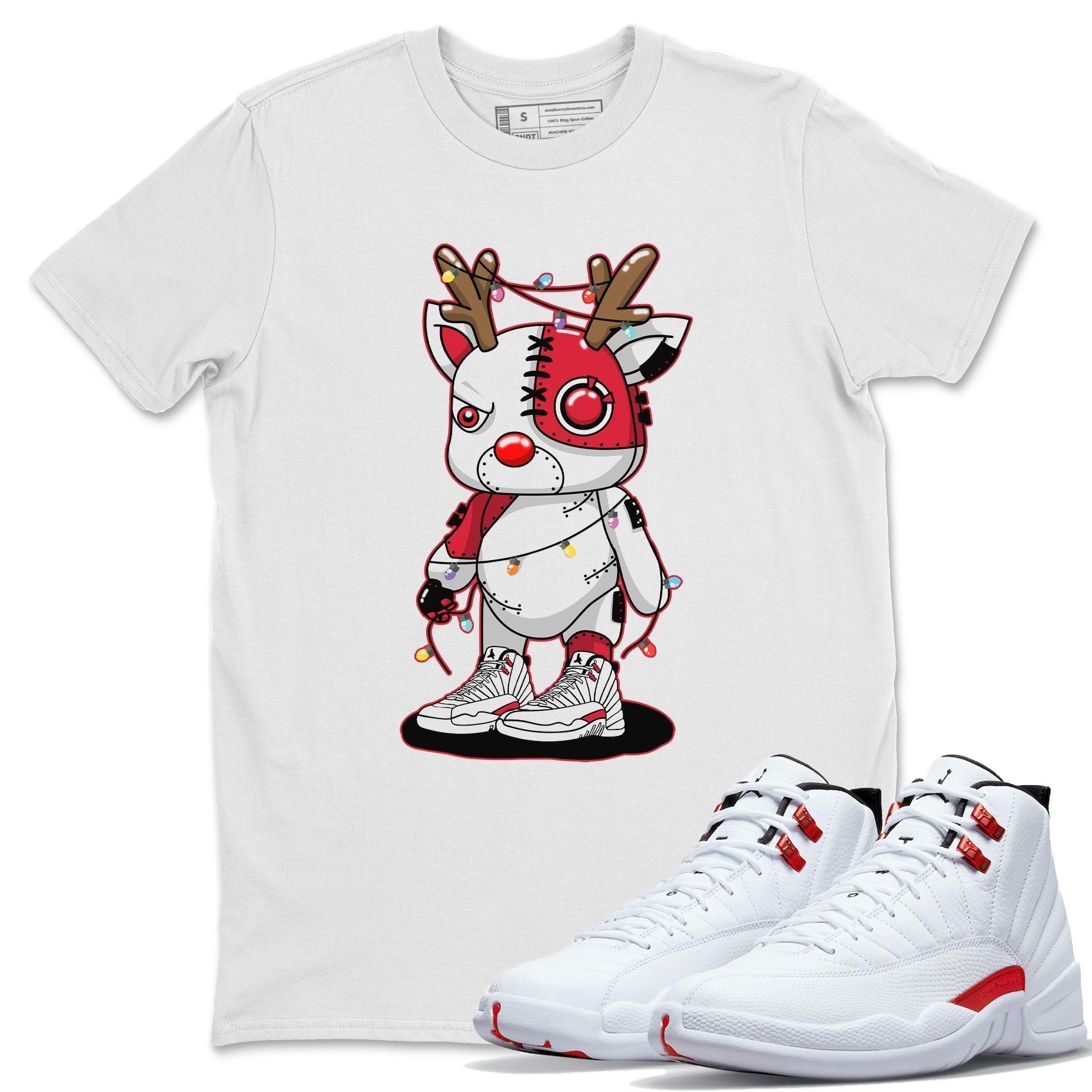 Jordan 12 Twist Shirt To Match Jordans Cyborg Reindeer Sneaker Tees Jordan 12 Twist Drip Gear Zone Sneaker Matching Clothing Unisex Shirts