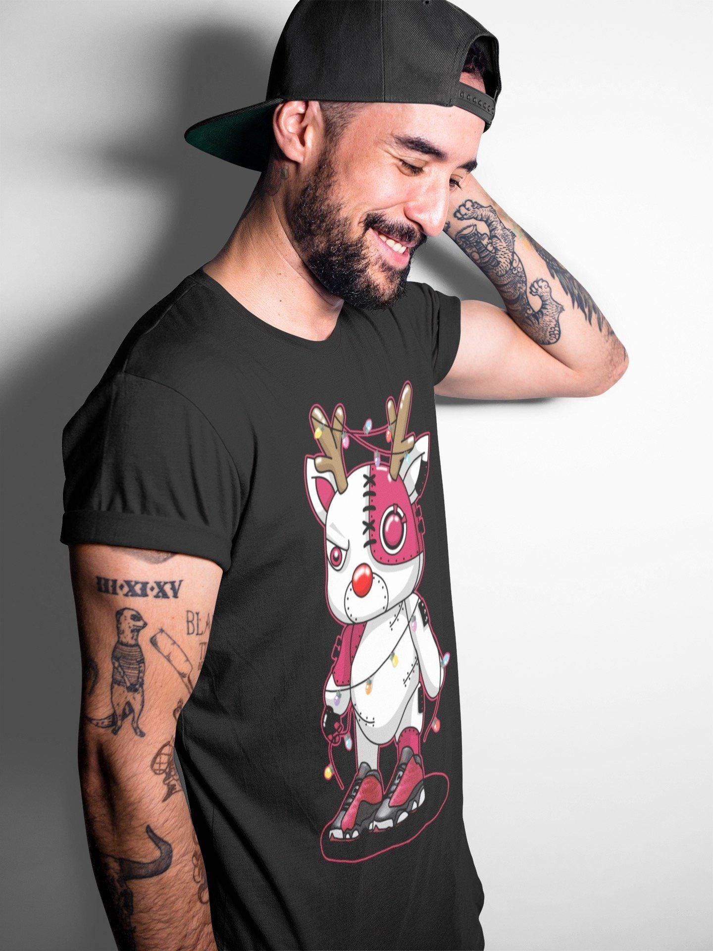 Jordan 13 Very Berry Shirt To Match Jordans Cyborg Reindeer Sneaker Tees Jordan 13 Very Berry Drip Gear Zone Sneaker Matching Clothing Unisex Shirts