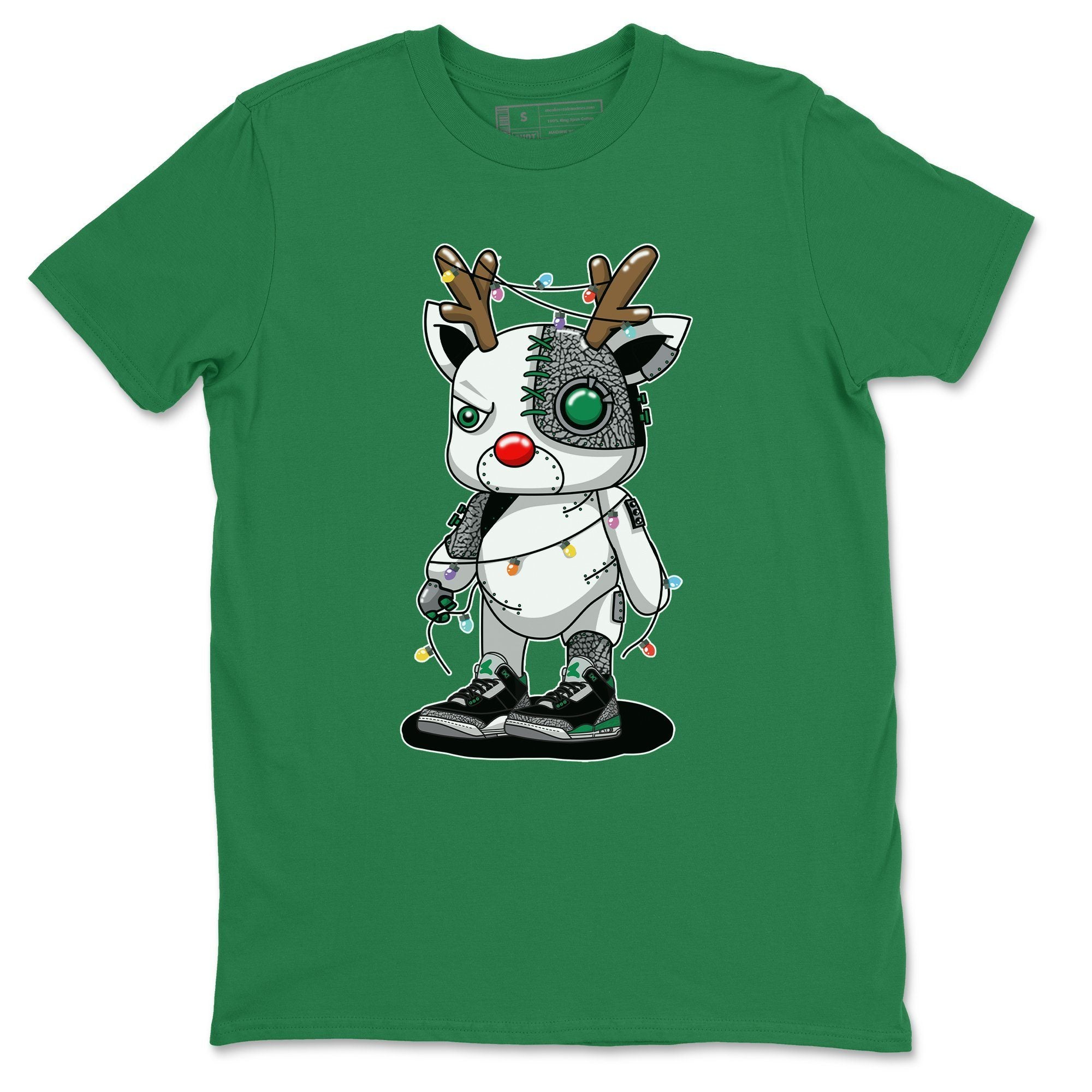 Jordan 3 Pine Green Shirt To Match Jordans Cyborg Reindeer Sneaker Tees Jordan 3 Pine Green Drip Gear Zone Sneaker Matching Clothing Unisex Shirts