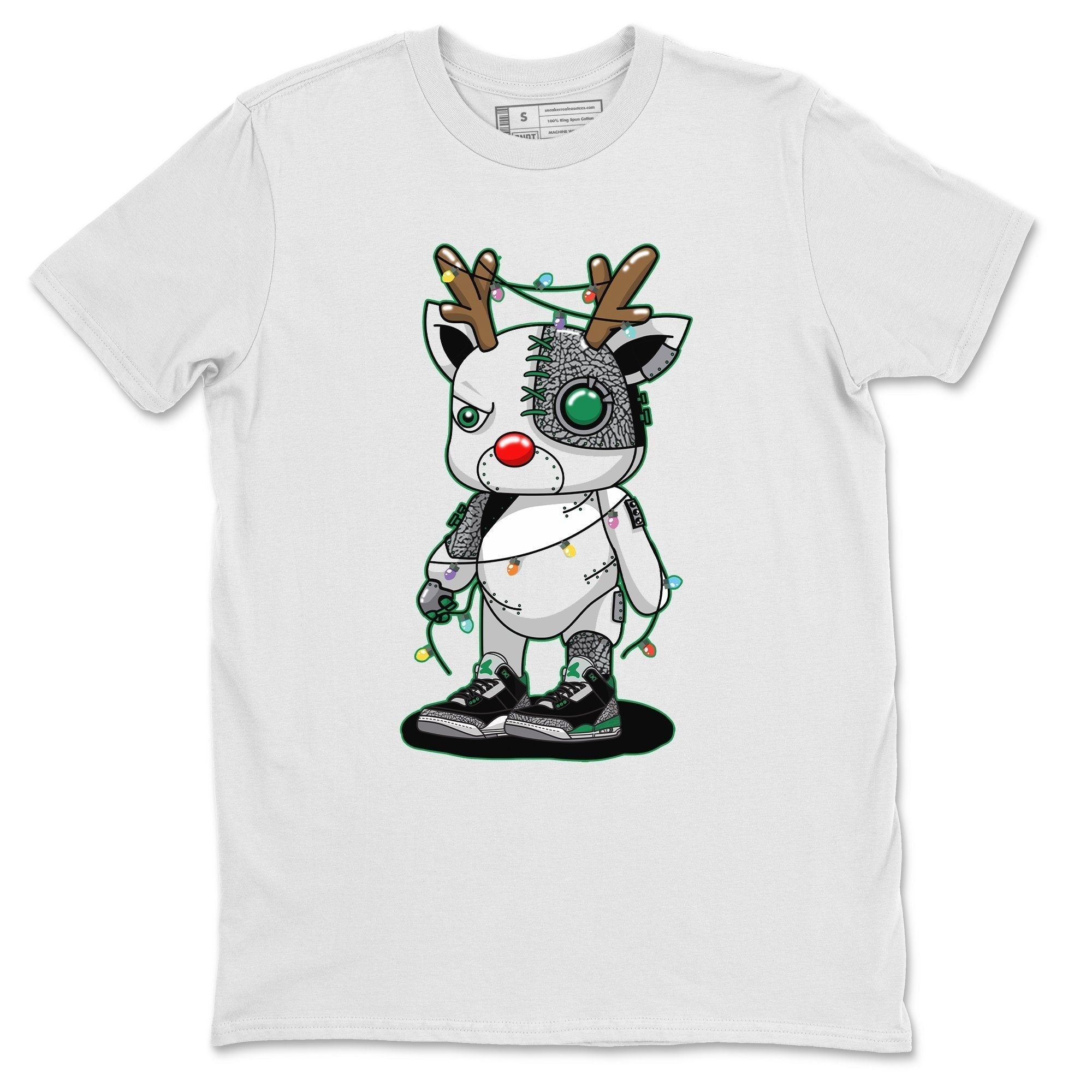 Jordan 3 Pine Green Shirt To Match Jordans Cyborg Reindeer Sneaker Tees Jordan 3 Pine Green Drip Gear Zone Sneaker Matching Clothing Unisex Shirts