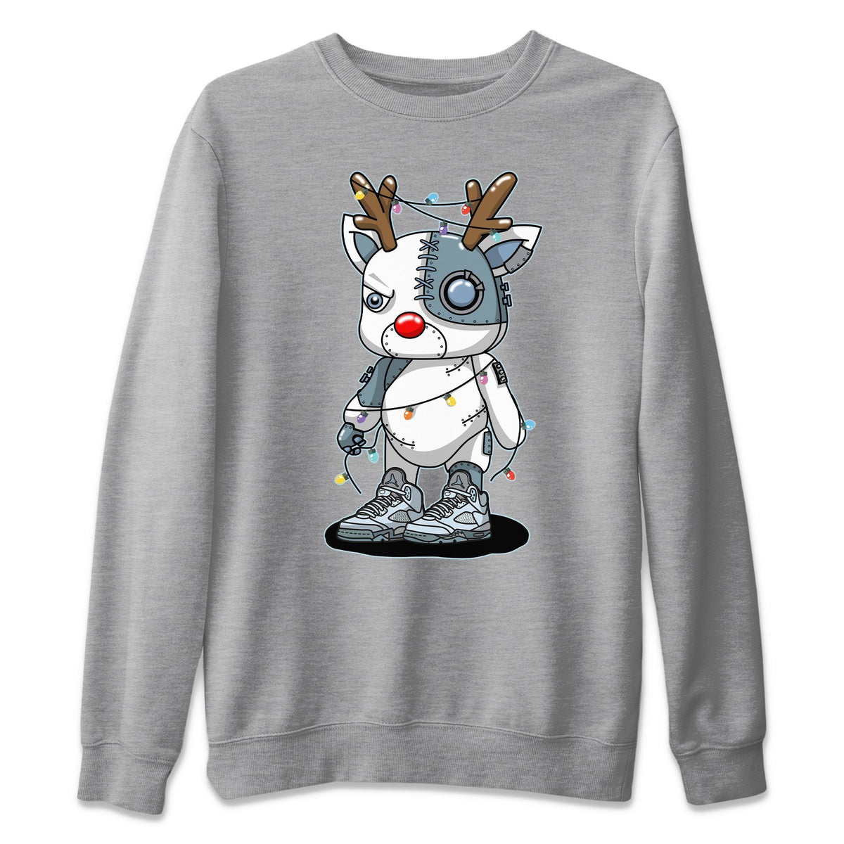 Jordan 5 Blue Bird Shirt To Match Jordans Cyborg Reindeer Sneaker Tees Jordan 5 Blue Bird Drip Gear Zone Sneaker Matching Clothing Unisex Shirts