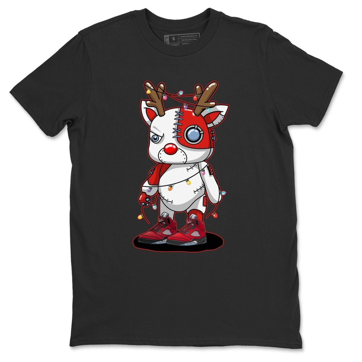 Jordan 5 Raging Bull Shirt To Match Jordans Cyborg Reindeer Sneaker Tees Jordan 5 Raging Bull Drip Gear Zone Sneaker Matching Clothing Unisex Shirts