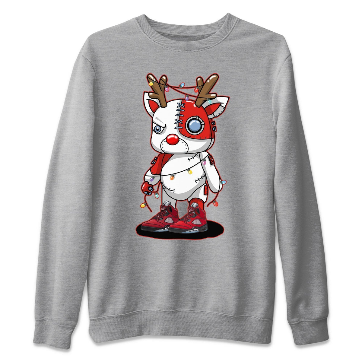 Jordan 5 Raging Bull Shirt To Match Jordans Cyborg Reindeer Sneaker Tees Jordan 5 Raging Bull Drip Gear Zone Sneaker Matching Clothing Unisex Shirts
