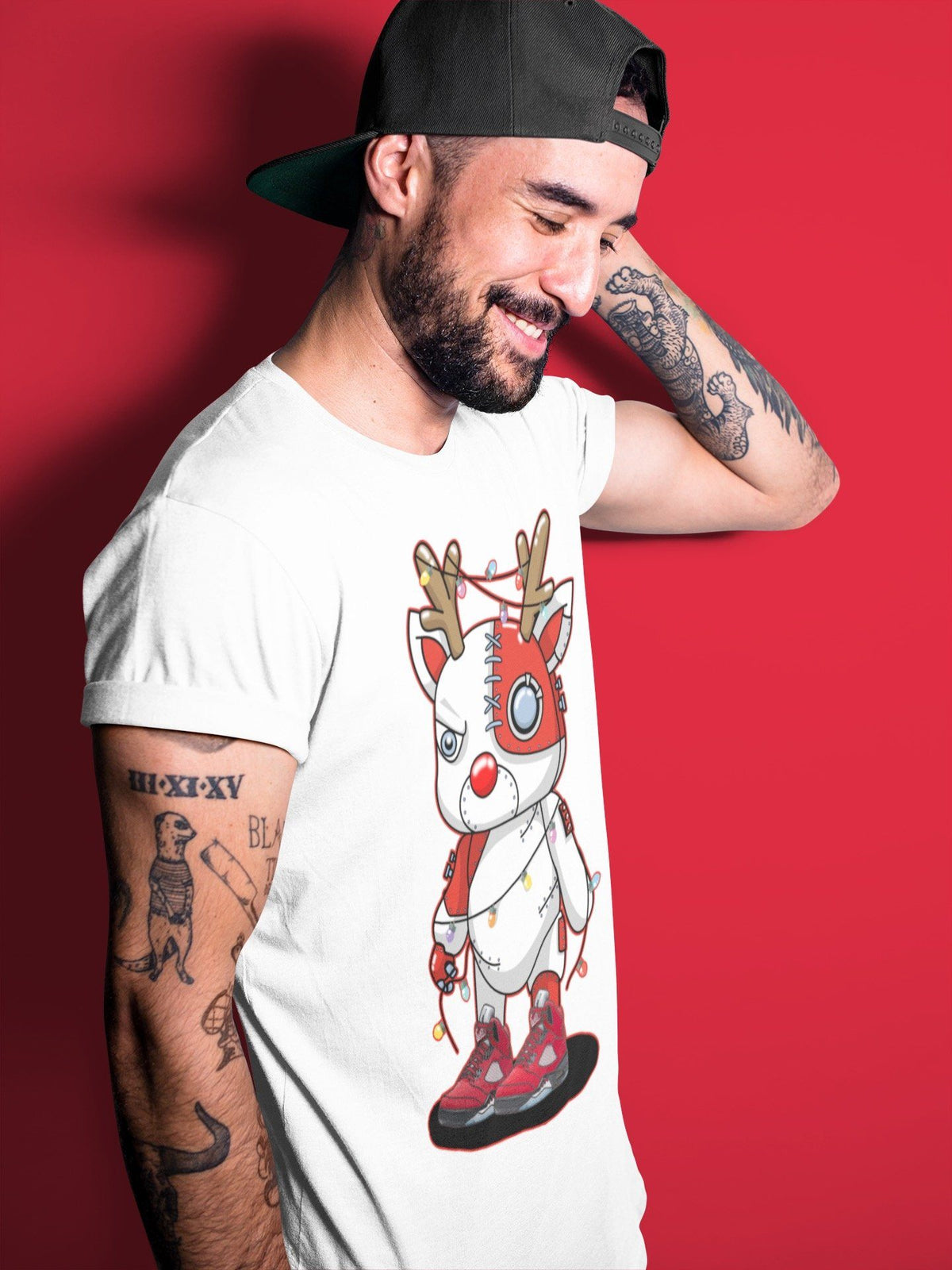 Jordan 5 Raging Bull Shirt To Match Jordans Cyborg Reindeer Sneaker Tees Jordan 5 Raging Bull Drip Gear Zone Sneaker Matching Clothing Unisex Shirts