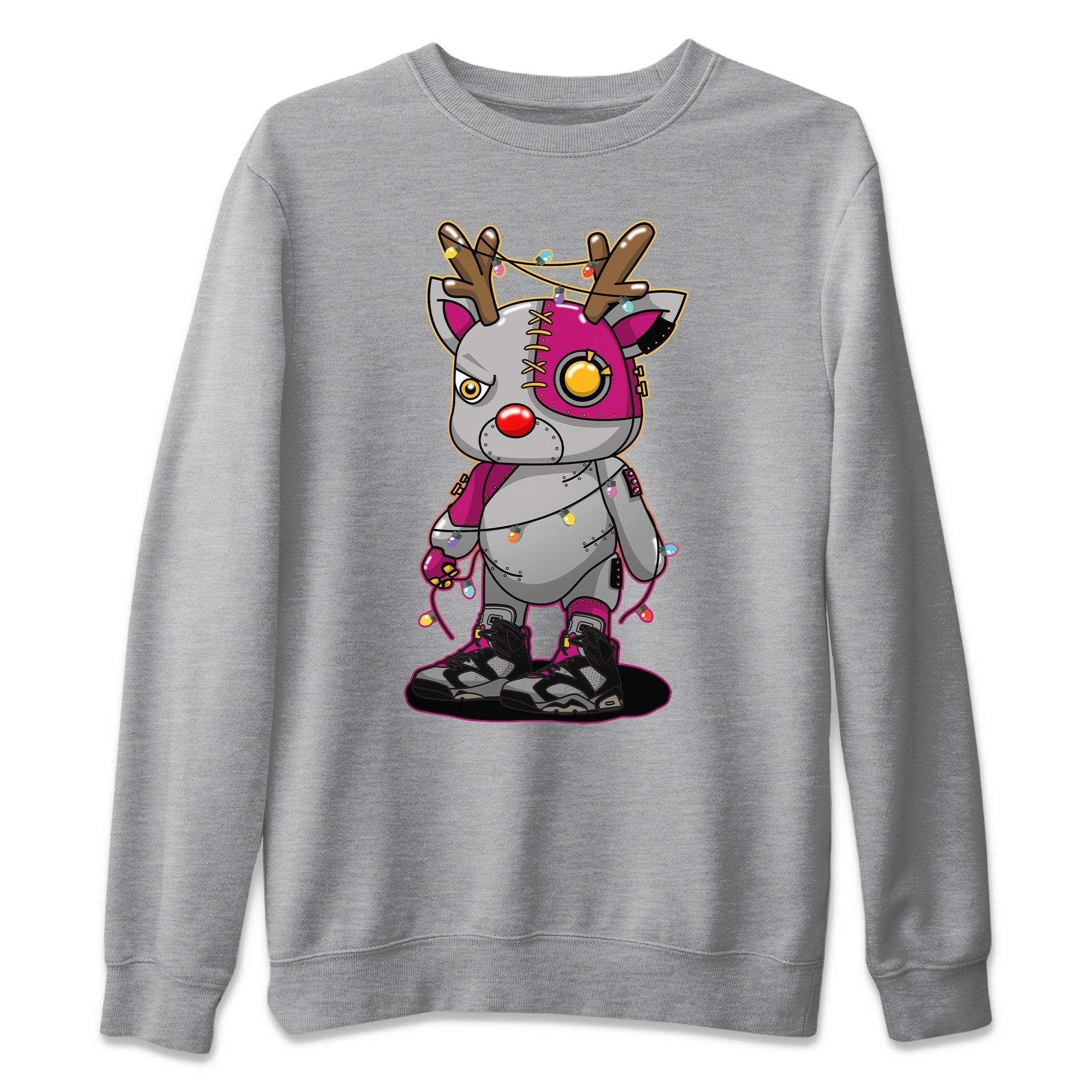 Jordan 6 Bordeaux Shirt To Match Jordans Cyborg Reindeer Sneaker Tees Jordan 6 Bordeaux Drip Gear Zone Sneaker Matching Clothing Unisex Shirts