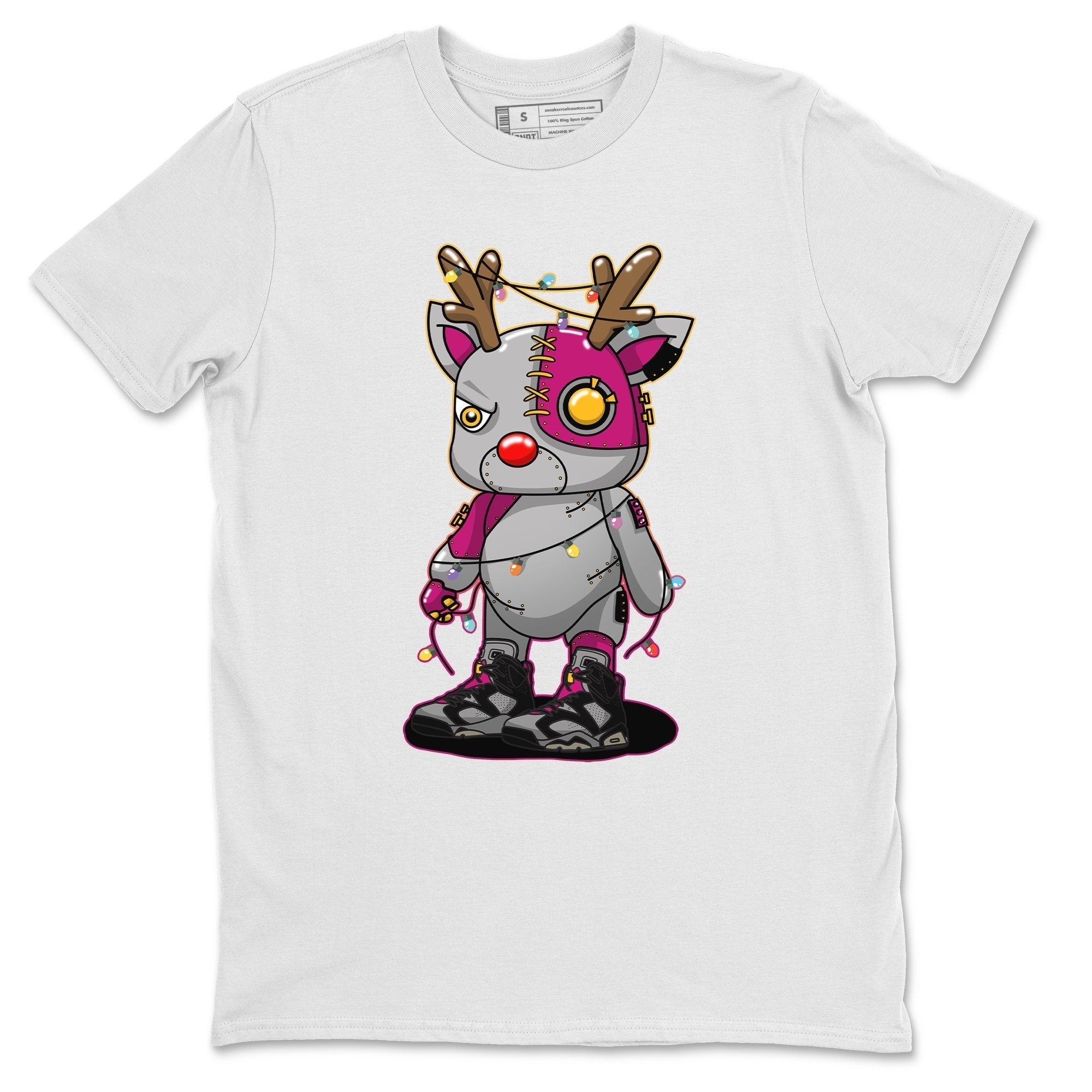 Jordan 6 Bordeaux Shirt To Match Jordans Cyborg Reindeer Sneaker Tees Jordan 6 Bordeaux Drip Gear Zone Sneaker Matching Clothing Unisex Shirts
