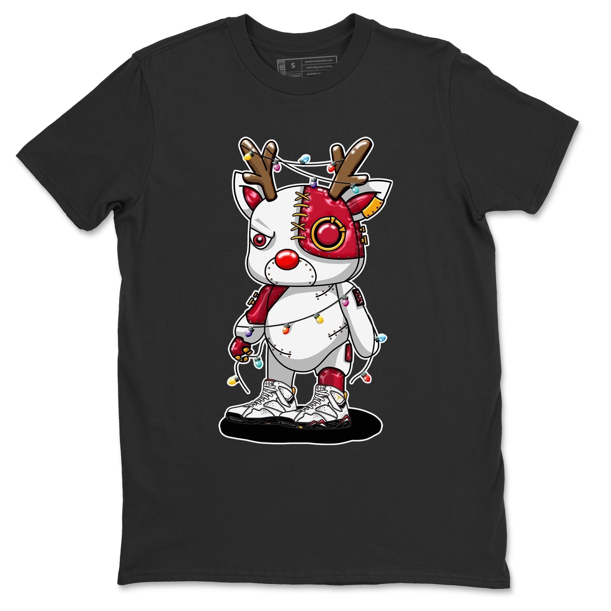 Jordan 7 Cardinal Shirt To Match Jordans Cyborg Reindeer Sneaker Tees Jordan 7 Cardinal Drip Gear Zone Sneaker Matching Clothing Unisex Shirts