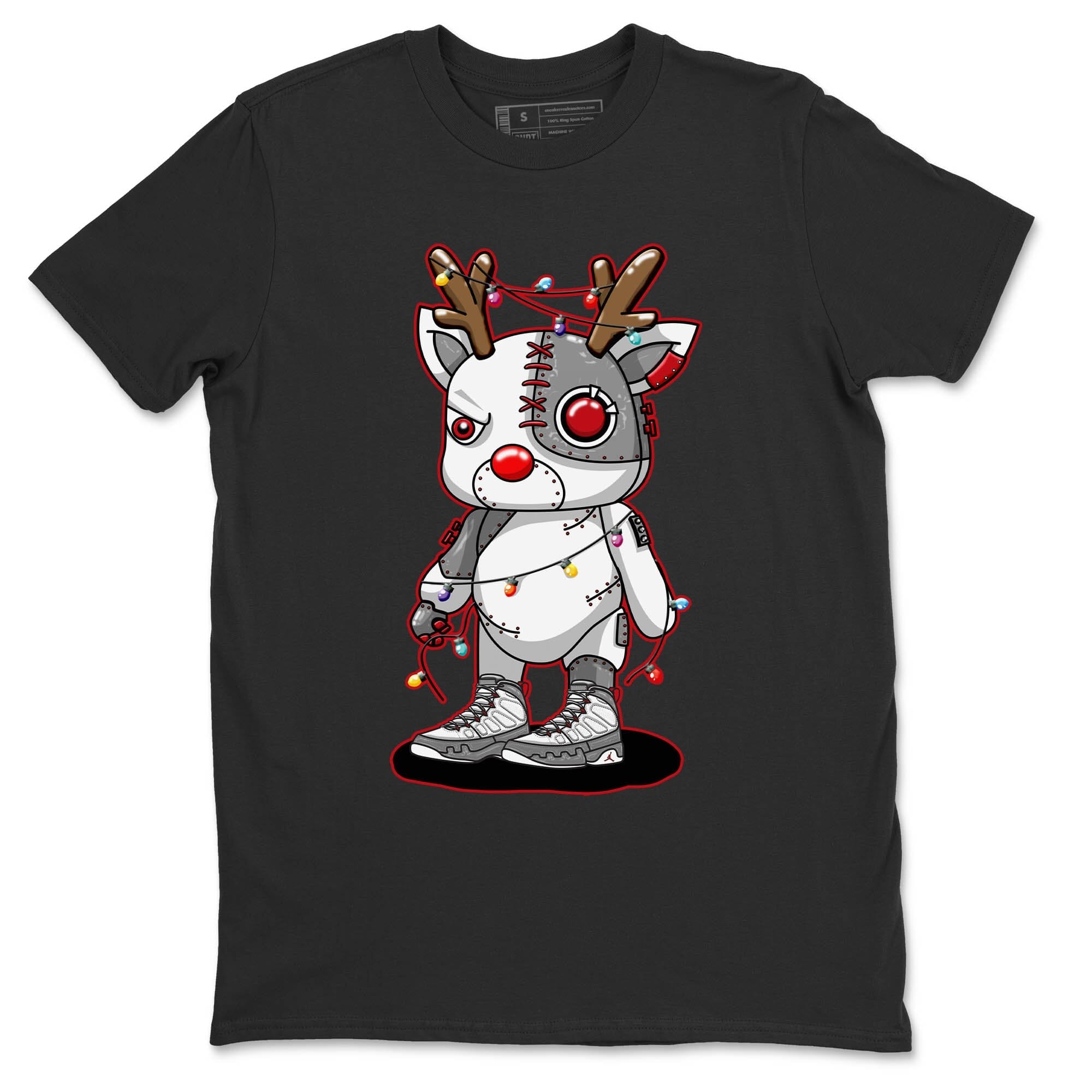 Jordan 9 Fire Red Shirt To Match Jordans Cyborg Reindeer Sneaker Tees Jordan 9 Fire Red Drip Gear Zone Sneaker Matching Clothing Unisex Shirts