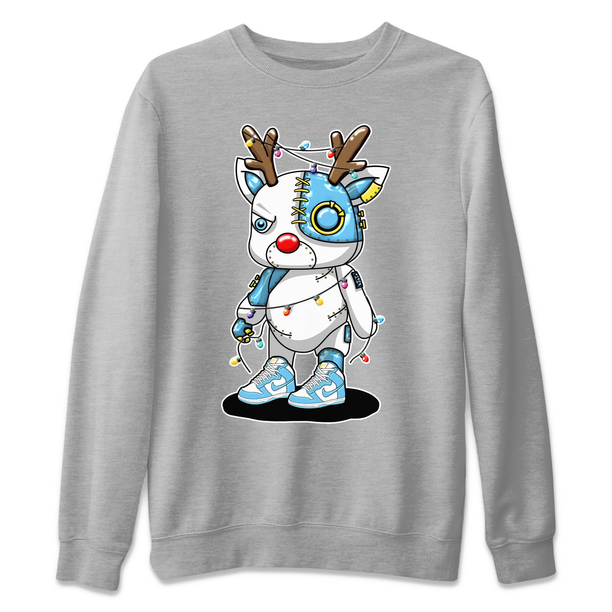 Nike Dunk High Blue Chill Shirt To Match Jordans Cyborg Reindeer Sneaker Tees Nike Dunk High Blue Chill Drip Gear Zone Sneaker Matching Clothing Unisex Shirts