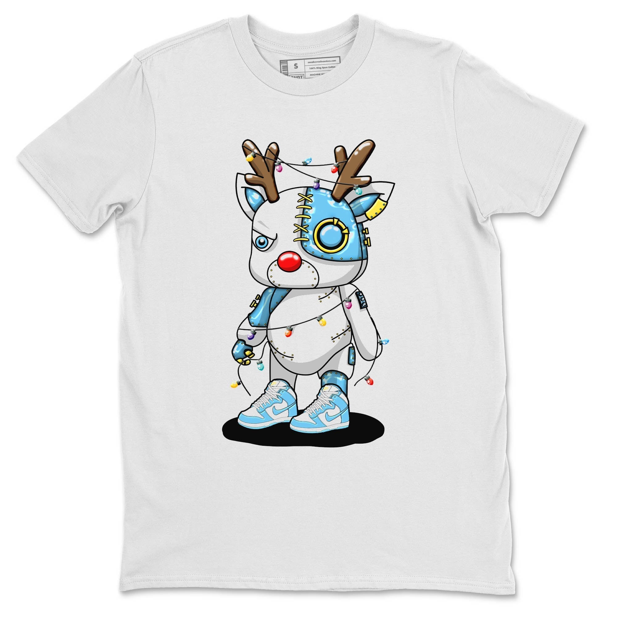 Nike Dunk High Blue Chill Shirt To Match Jordans Cyborg Reindeer Sneaker Tees Nike Dunk High Blue Chill Drip Gear Zone Sneaker Matching Clothing Unisex Shirts