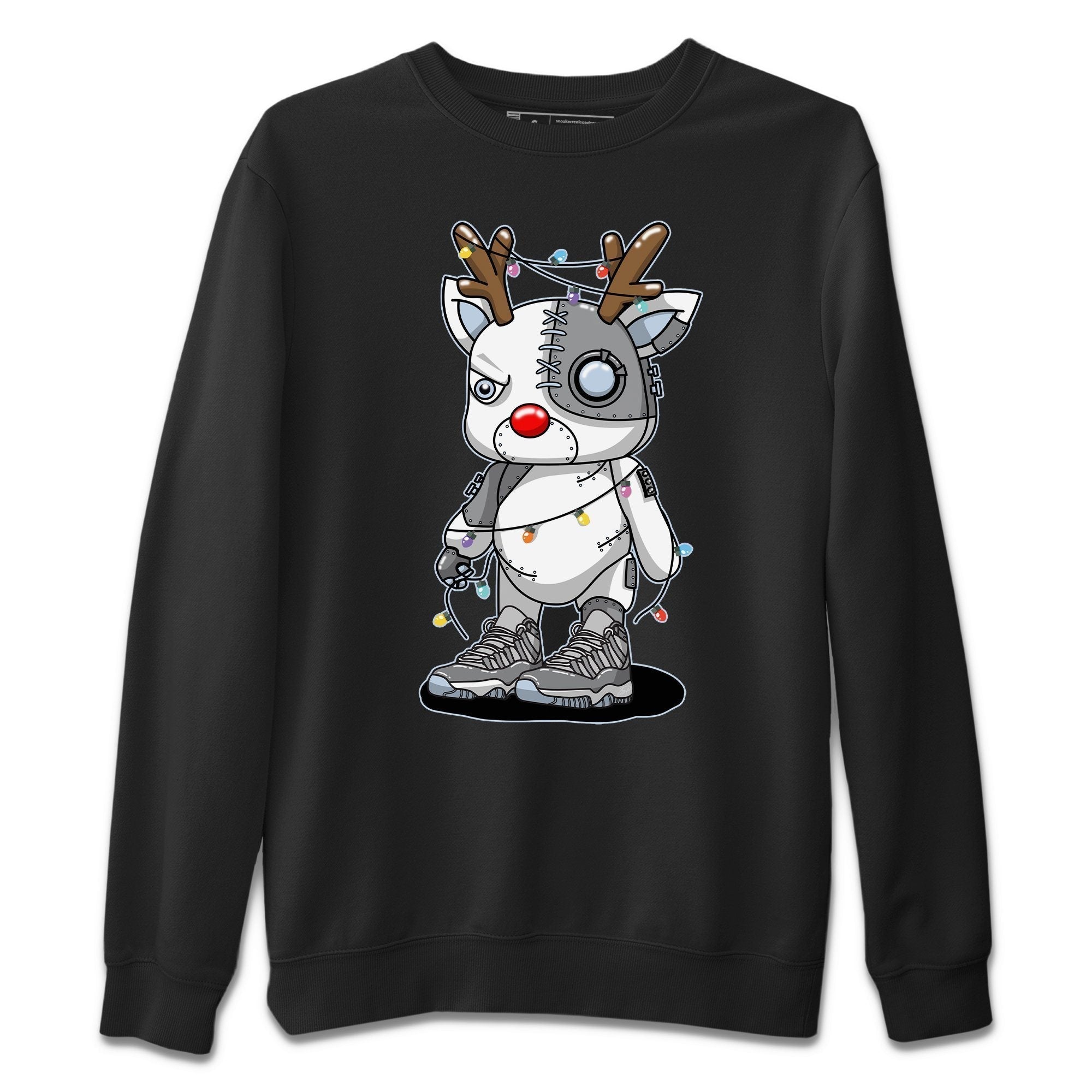 Jordan 11 Cool Grey Shirt To Match Jordans Cyborg Reindeer Sneaker Tees Jordan 11 Cool Grey Drip Gear Zone Sneaker Matching Clothing Unisex Shirts