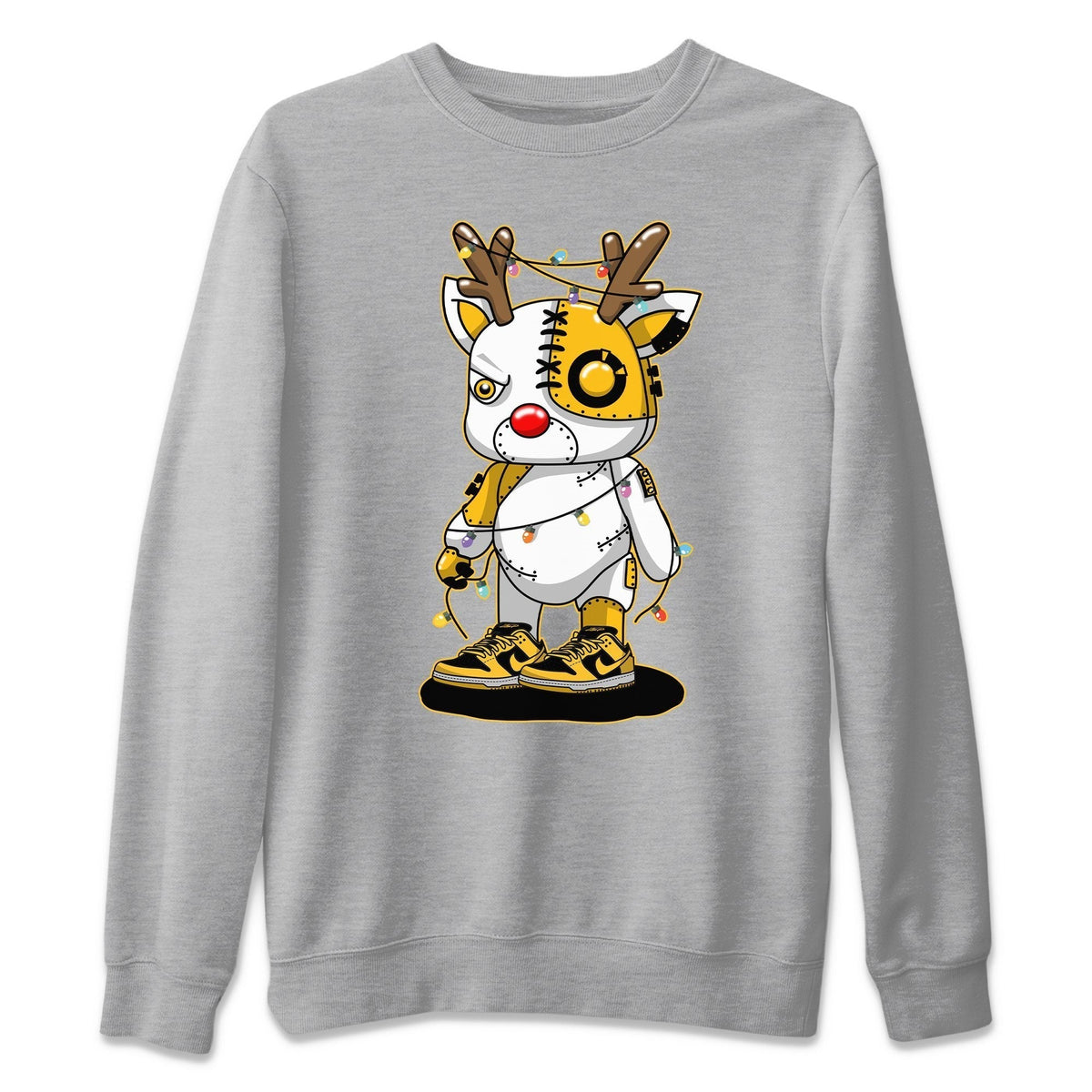 Dunk Championship Goldenrod Sneaker Match Tees Cyborg Reindeer Sneaker Tees Dunk Championship Goldenrod Jordan to match sneaker T-Shirt Crew Neck Shirts