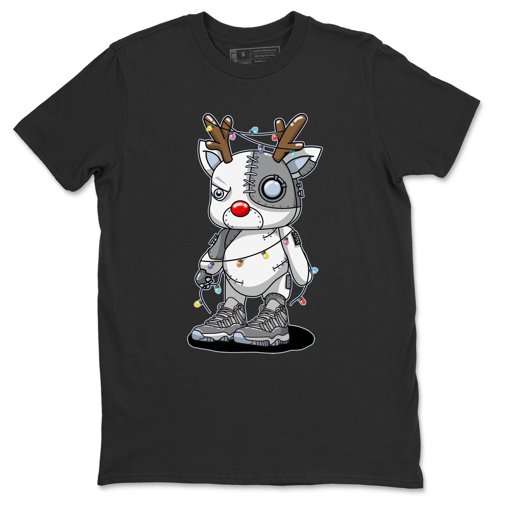 Jordan 11 Cool Grey Shirt To Match Jordans Cyborg Reindeer Sneaker Tees Jordan 11 Cool Grey Drip Gear Zone Sneaker Matching Clothing Unisex Shirts
