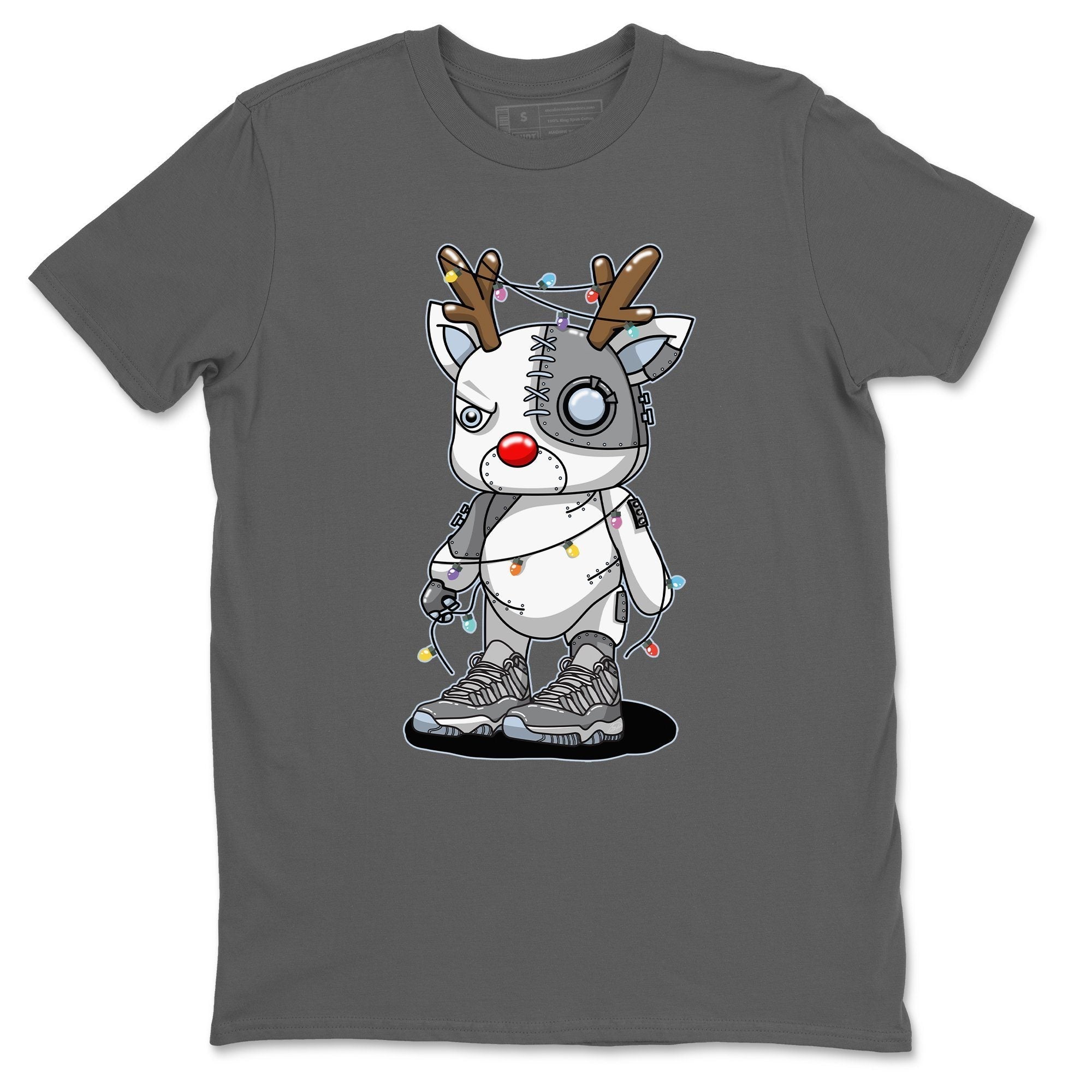 Jordan 11 Cool Grey Shirt To Match Jordans Cyborg Reindeer Sneaker Tees Jordan 11 Cool Grey Drip Gear Zone Sneaker Matching Clothing Unisex Shirts