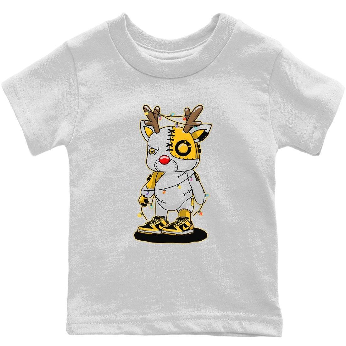 Dunk Championship Goldenrod Sneaker Match Tees Cyborg Reindeer Sneaker Tees Dunk Championship Goldenrod Jordan to match sneaker T-Shirt Kids Shirts