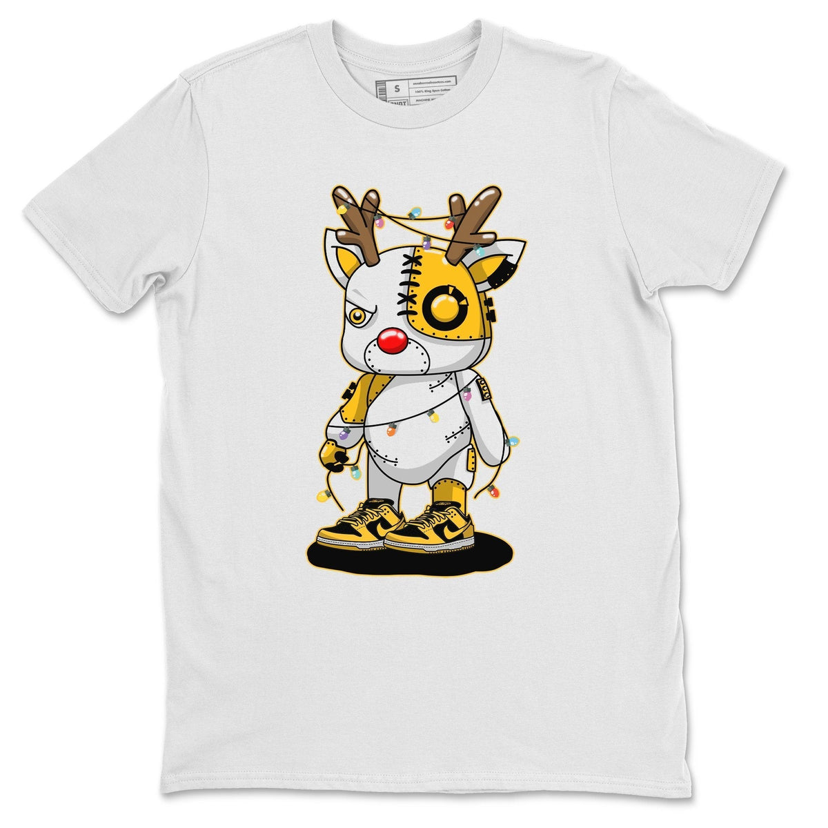 Dunk Championship Goldenrod Sneaker Match Tees Cyborg Reindeer Sneaker Tees Dunk Championship Goldenrod Jordan to match sneaker T-Shirt Crew Neck Shirts
