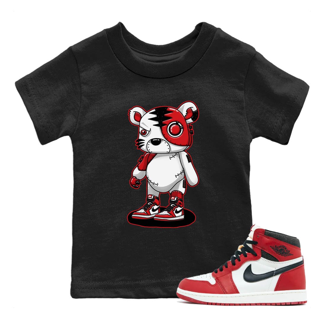 Jordan 1 lost & found Sneaker Matching T-Shirt Cyborg Tiger Sneaker Tees Jordan 1 lost & found Sneaker Release Tees Kids Shirts