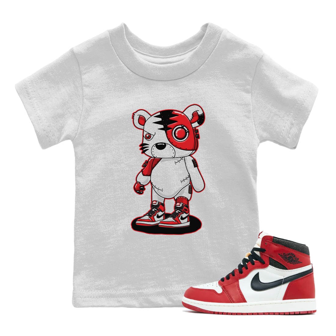 Jordan 1 lost & found Sneaker Matching T-Shirt Cyborg Tiger Sneaker Tees Jordan 1 lost & found Sneaker Release Tees Kids Shirts