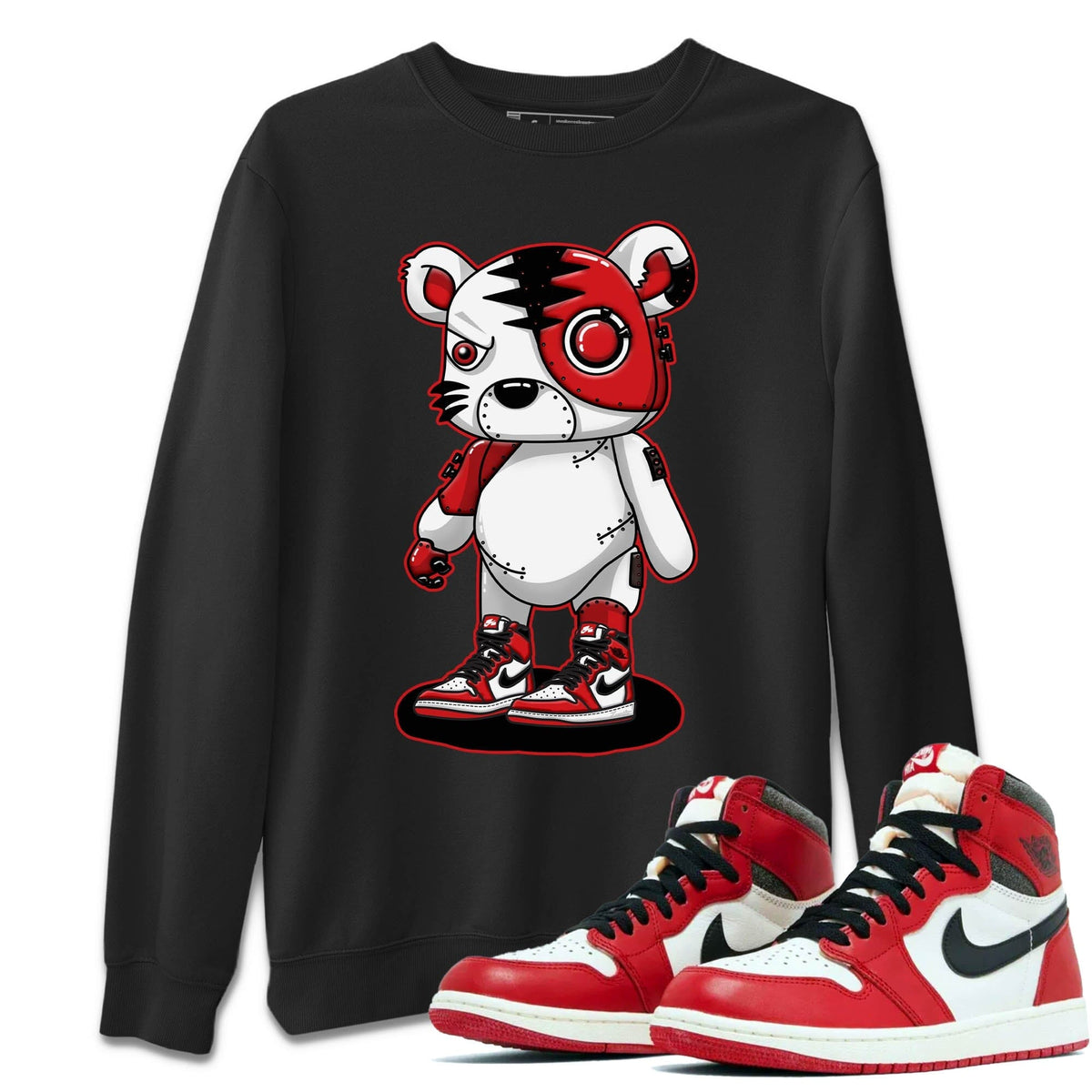 Jordan 1 lost & found Sneaker Matching T-Shirt Cyborg Tiger Sneaker Tees Jordan 1 lost & found Sneaker Release Tees Crew Neck Tees