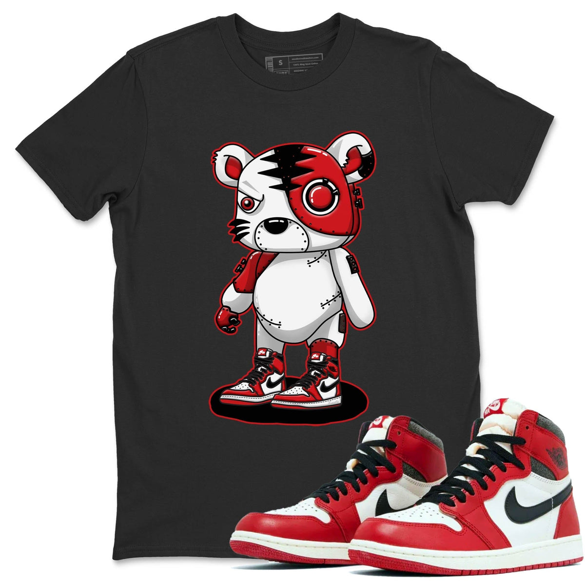 Jordan 1 lost & found Sneaker Matching T-Shirt Cyborg Tiger Sneaker Tees Jordan 1 lost & found Sneaker Release Tees Crew Neck Tees